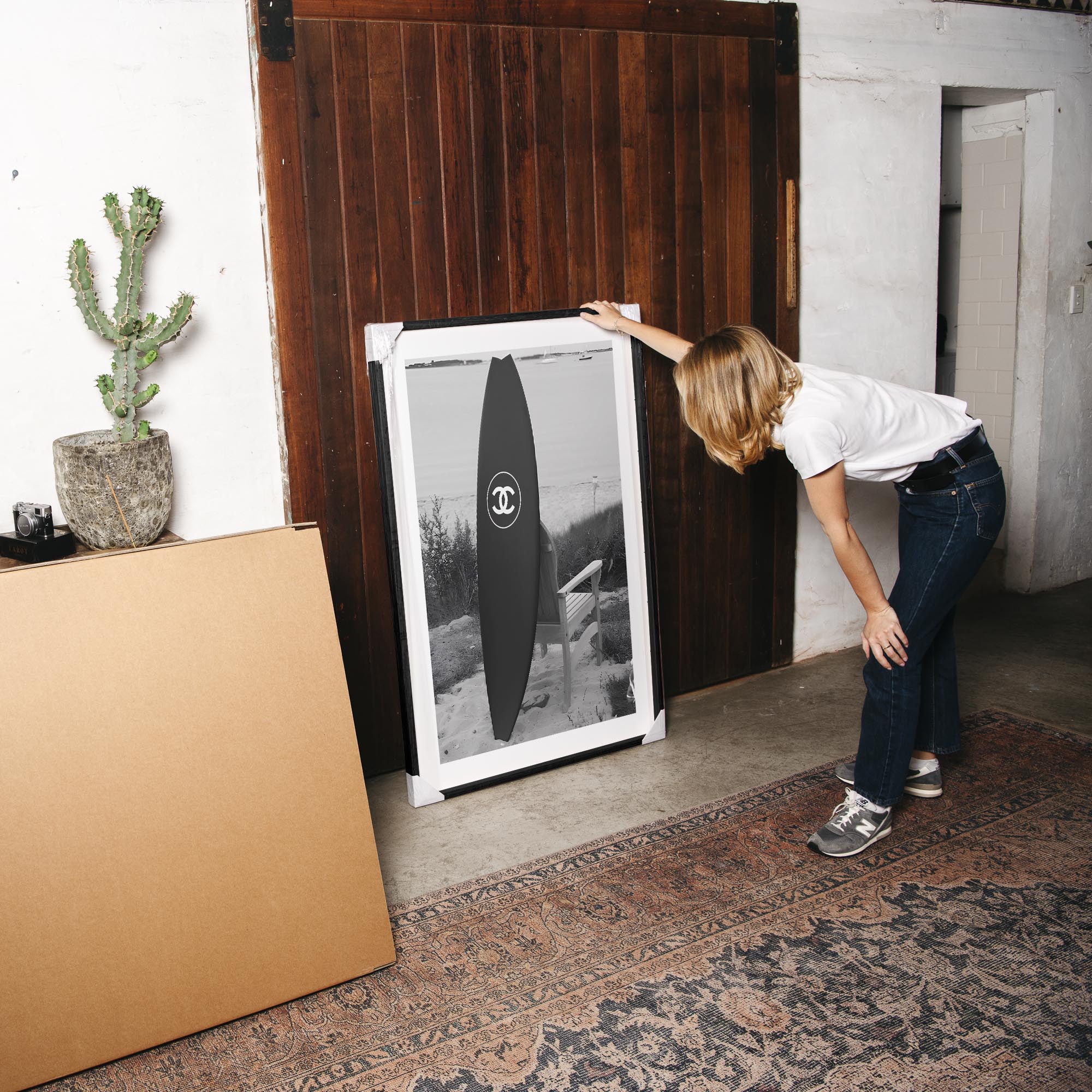 fashion hypebeast posters/wall art/home decor/paintings in a bright studio setting