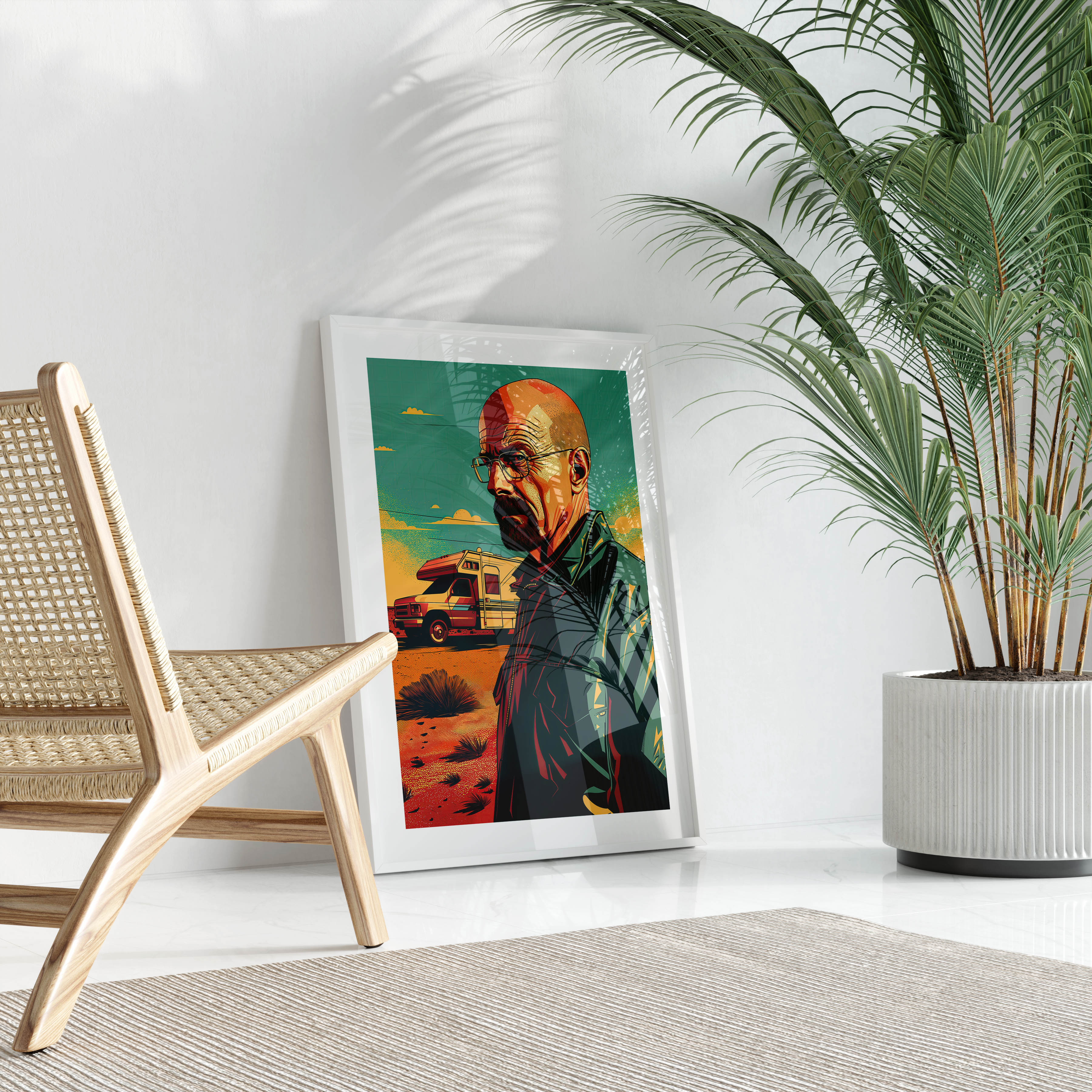 Walter White Illustrated Poster