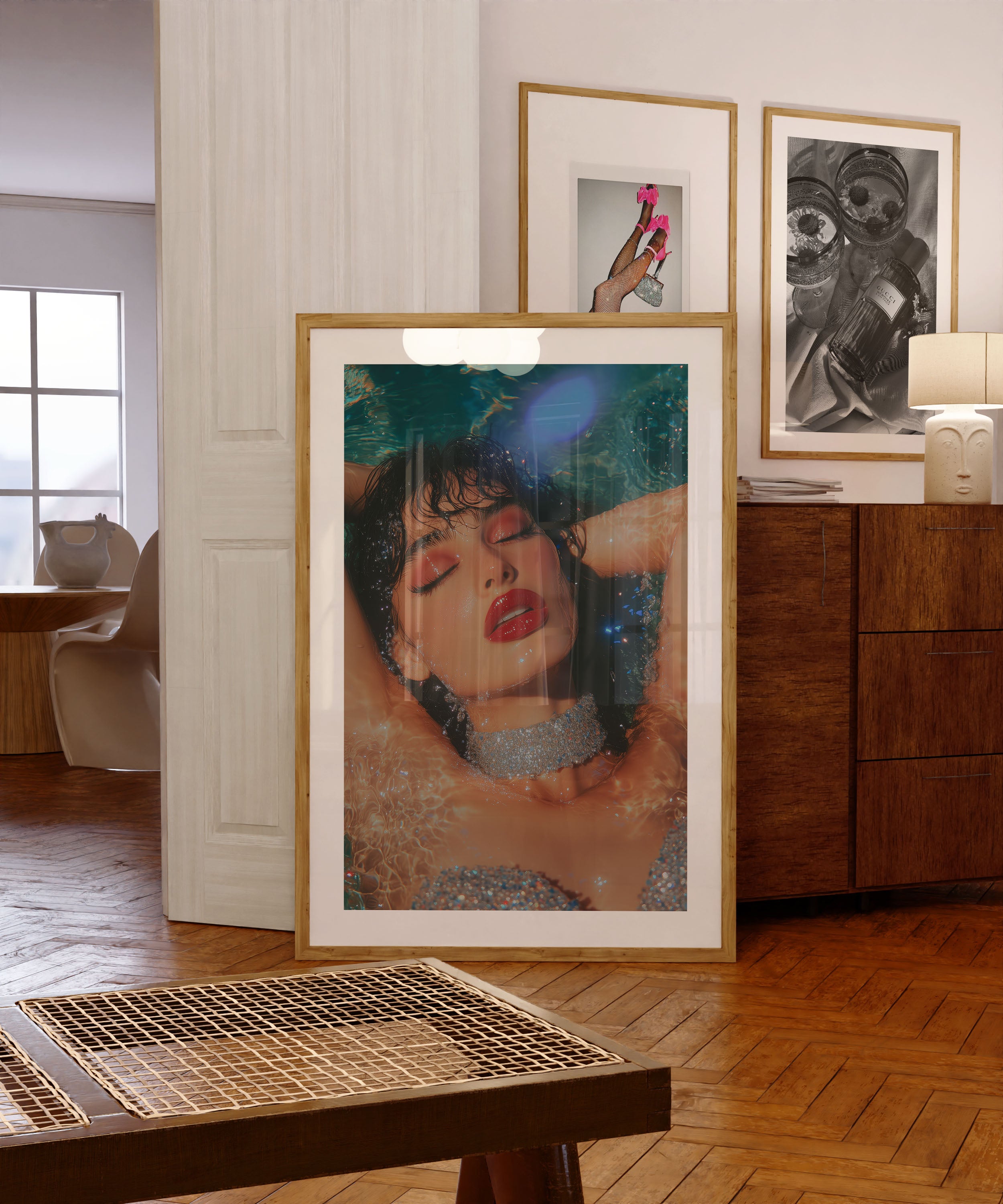 vintage hollywood print " silver screen poster" wall decor/ fine art