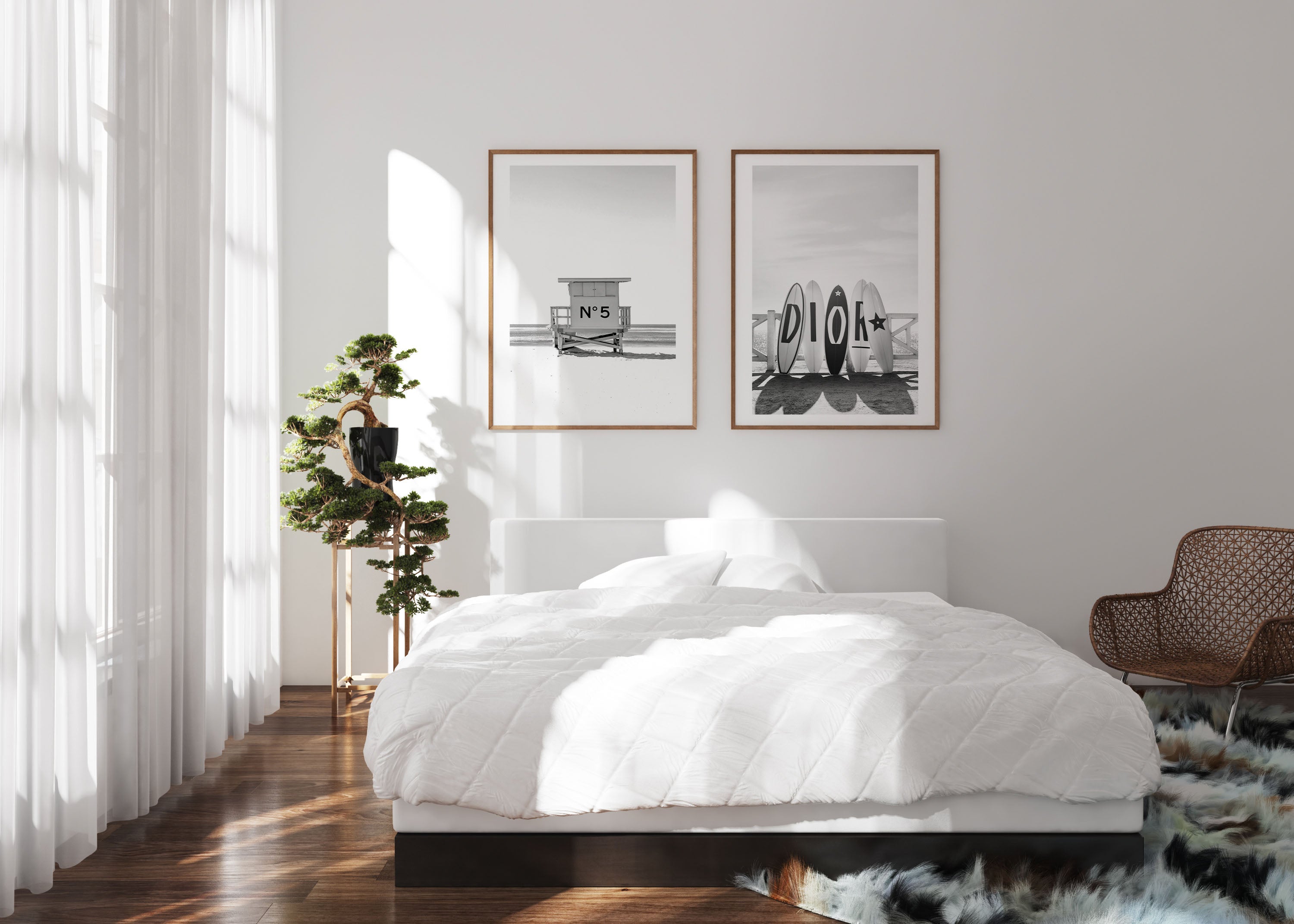 Strandkabinen-Poster