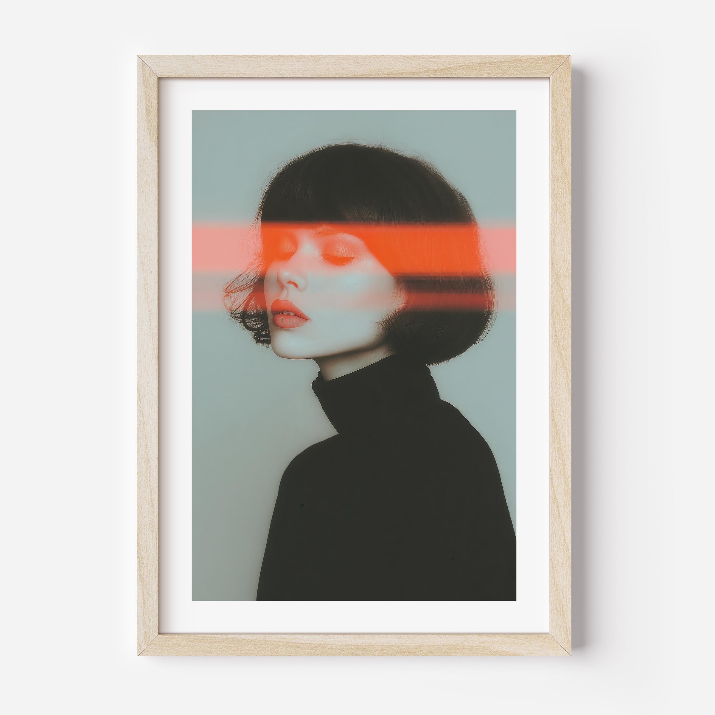 Elevate your space with this bold fine art print—clean lines, striking contrast, and a modern aesthetic that adds instant edge to any interior.