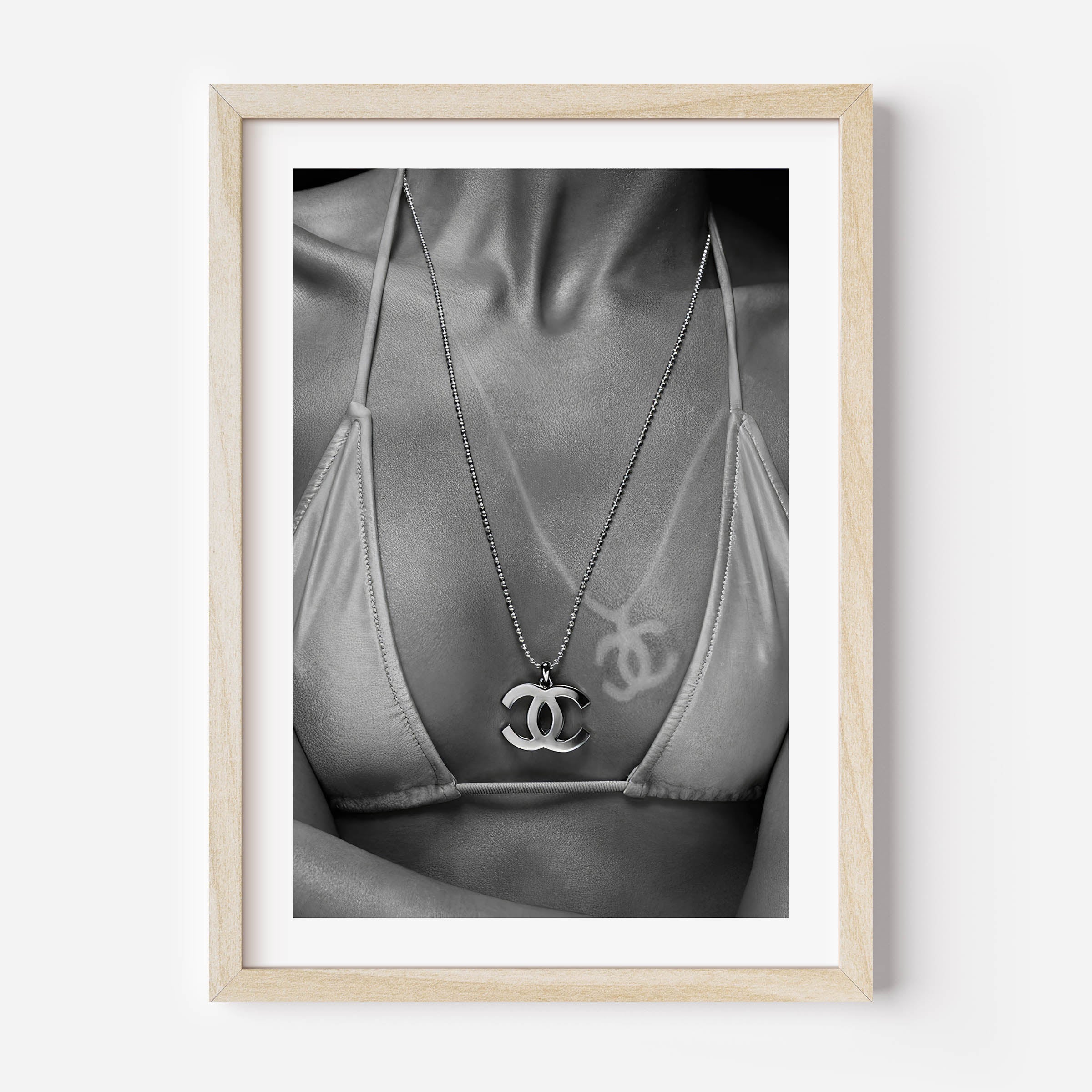 black and white chanel poster, painting, wall art, print