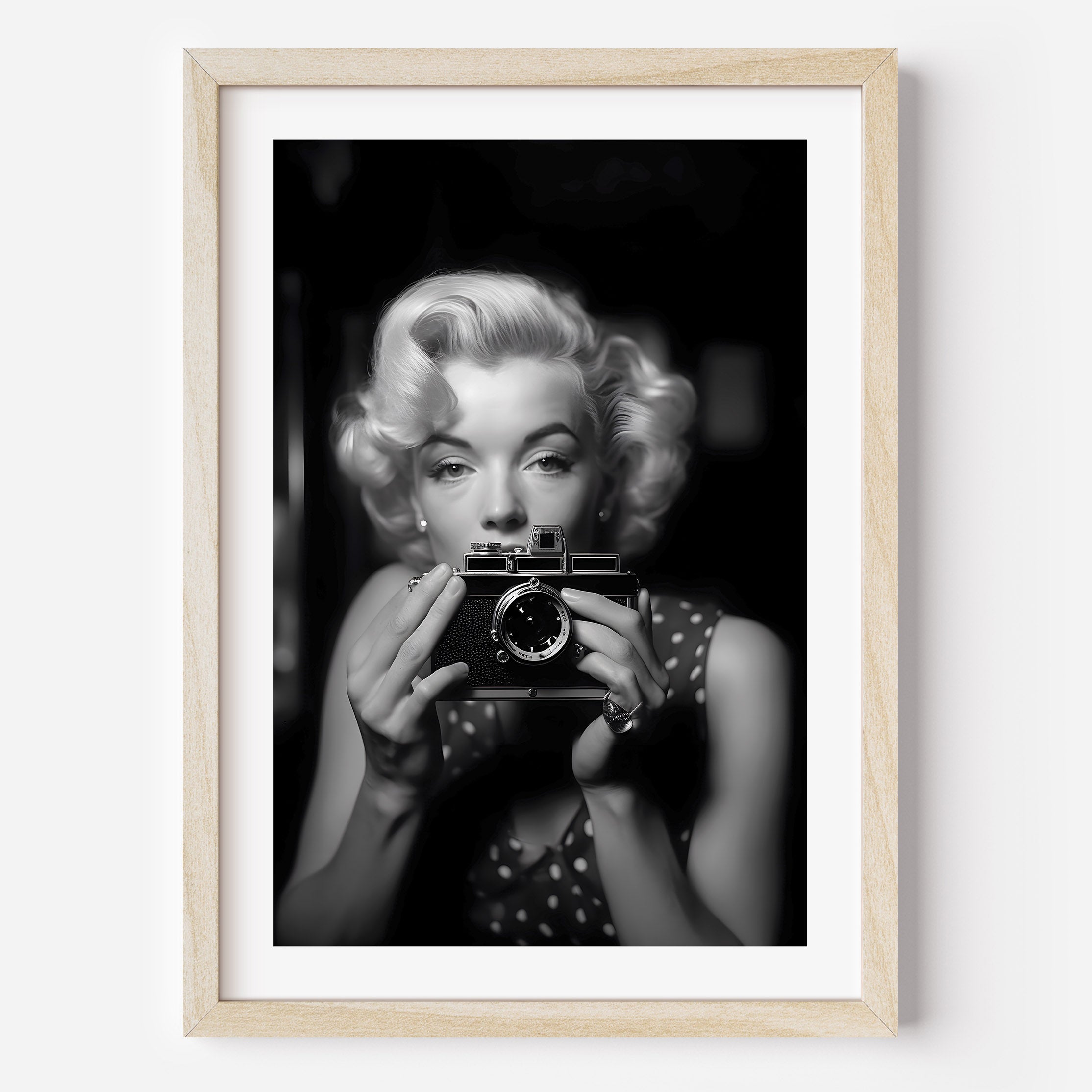 black and white Marilyn Monroe Photograph