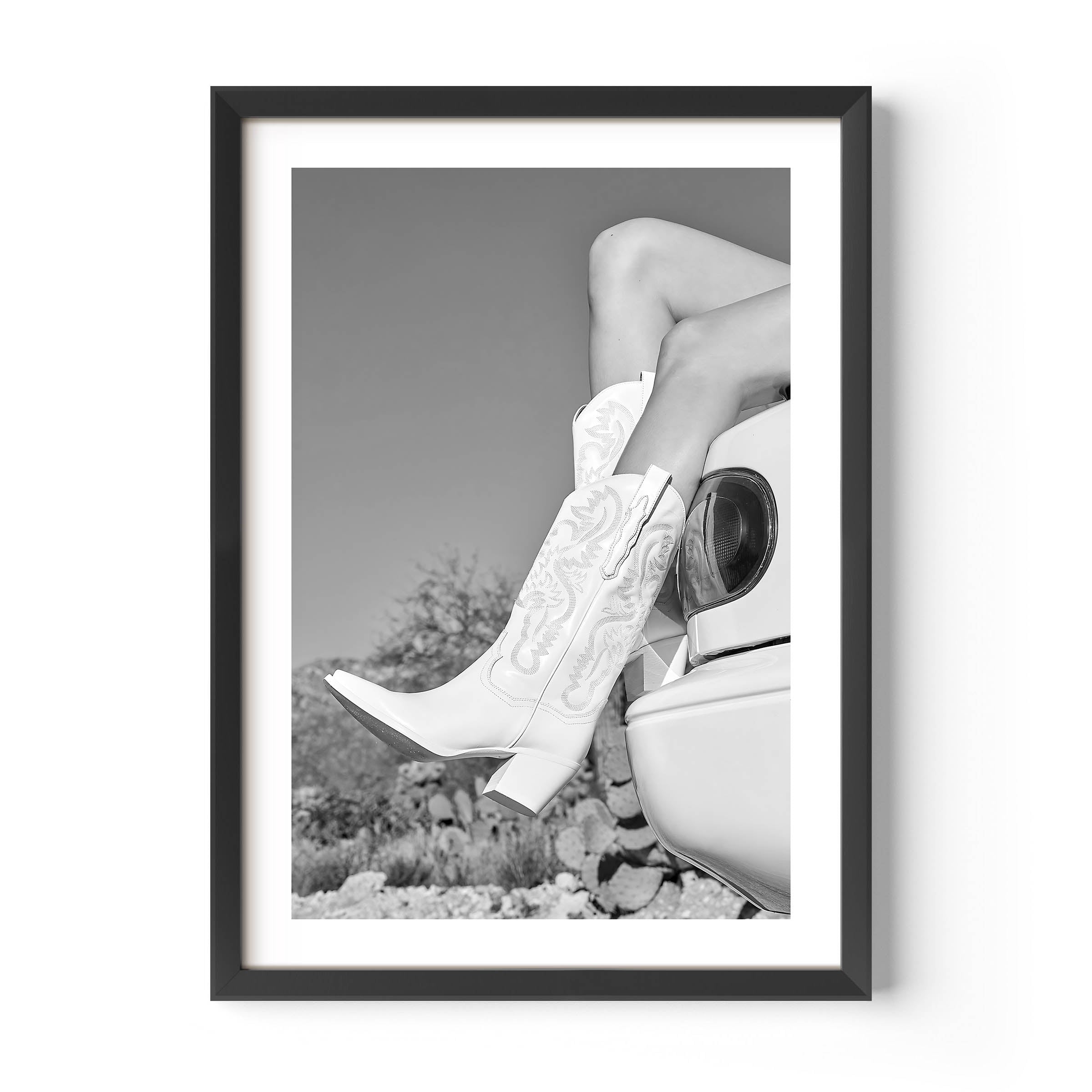 Chrom und Stiefel Poster