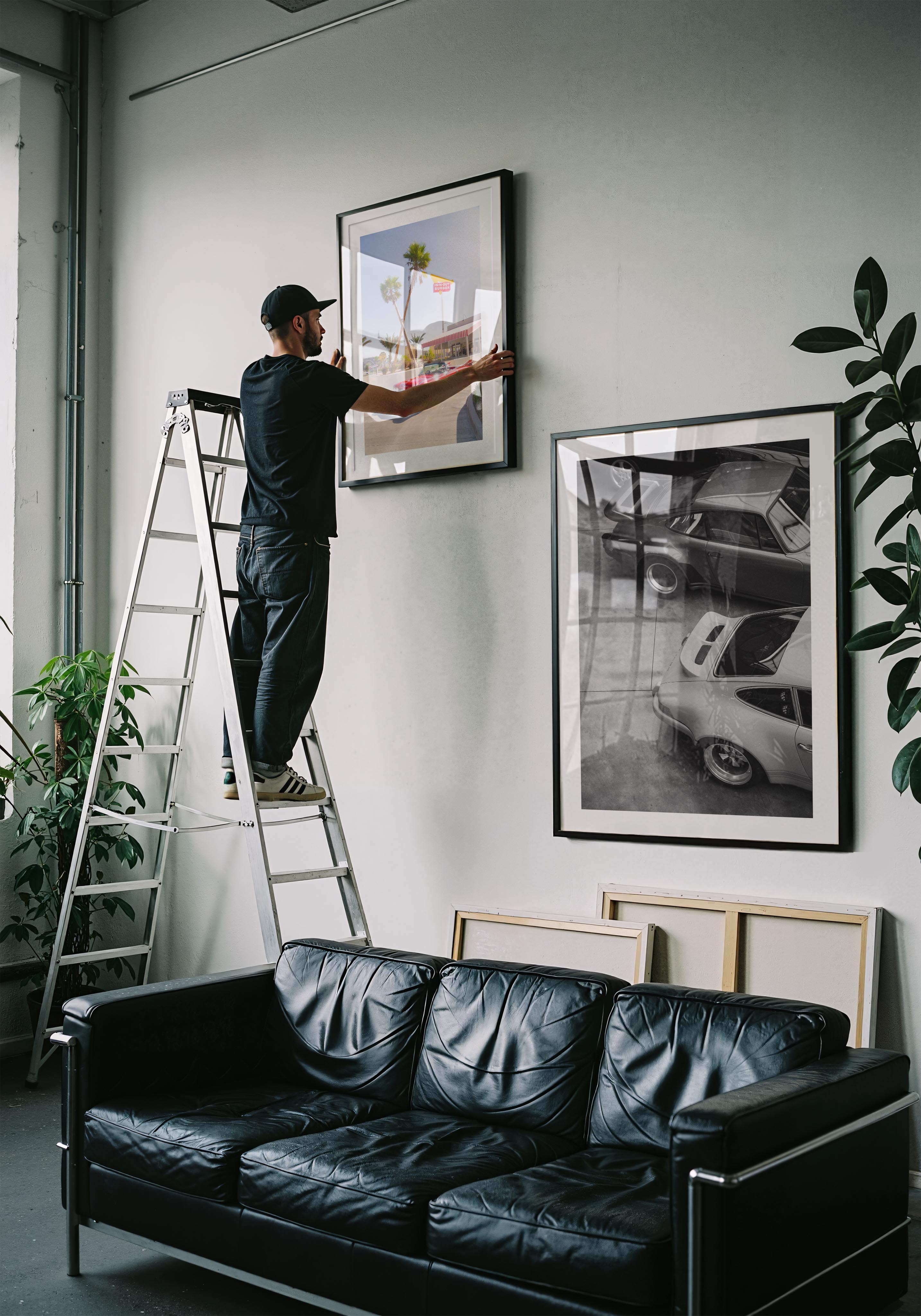 black and white car prints, porsche, wallart, poster