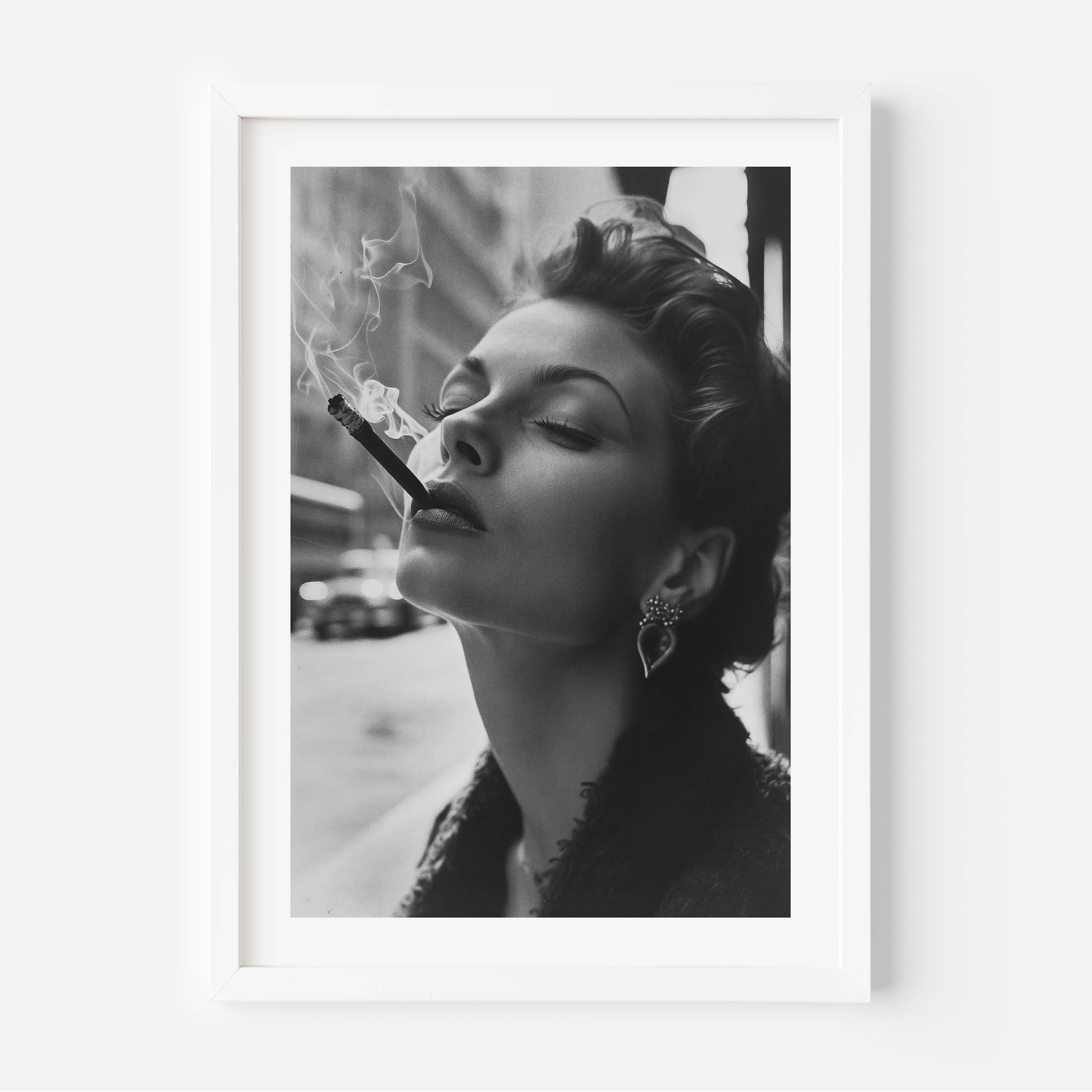 vintage black and white poster, portrait, fine art, wall art, wall decor, sixties, retro