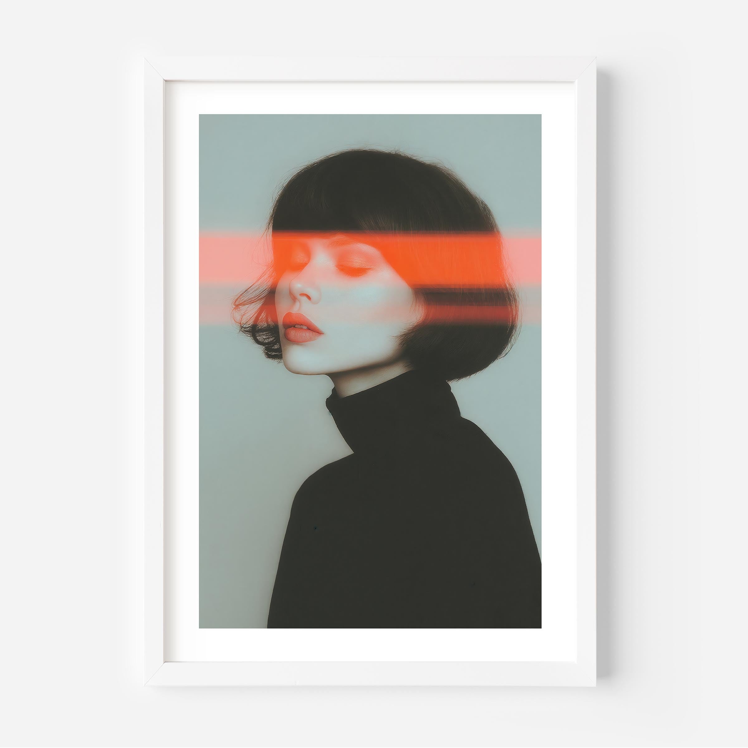 Elevate your space with this bold fine art print—clean lines, striking contrast, and a modern aesthetic that adds instant edge to any interior.