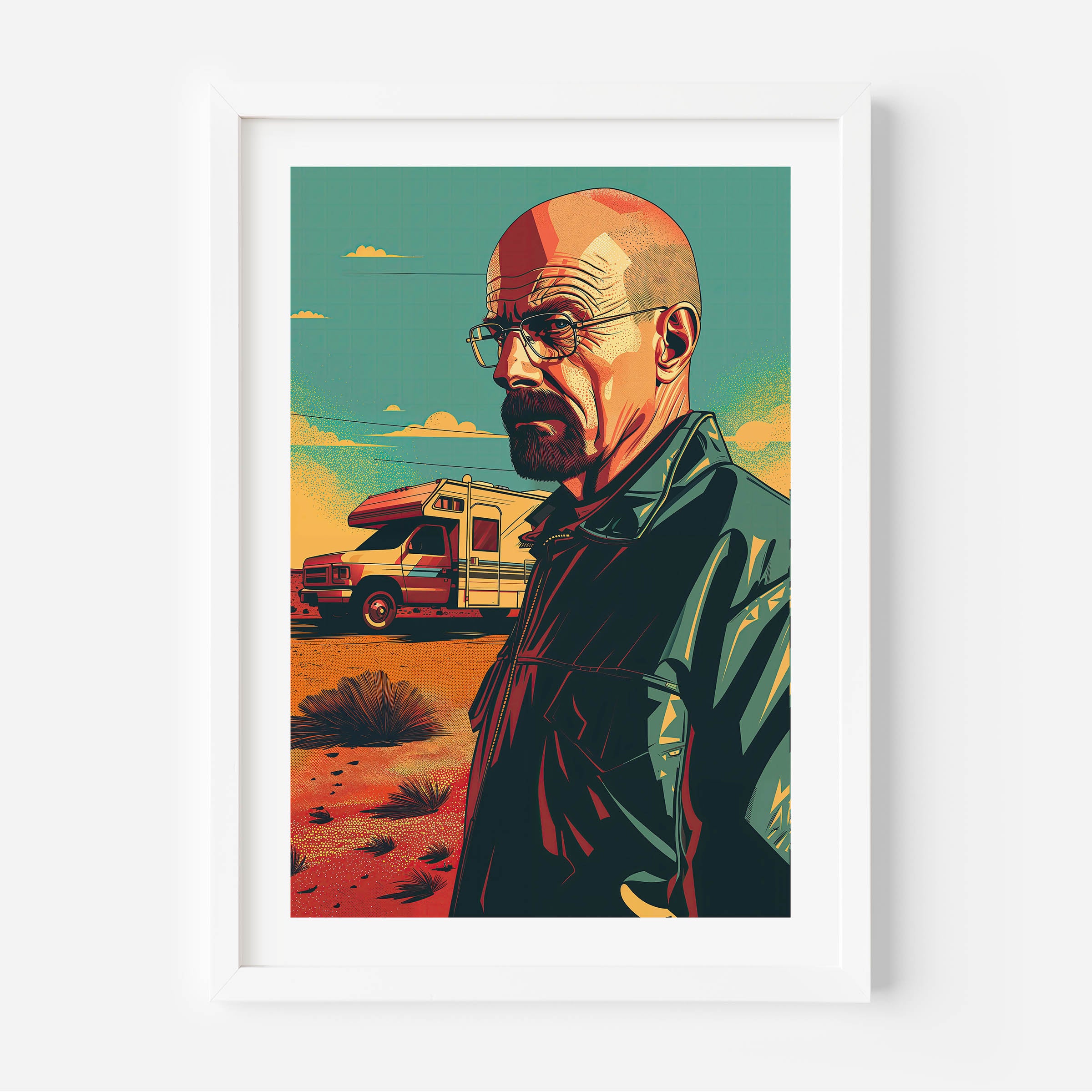 Walter White Illustrated Poster
