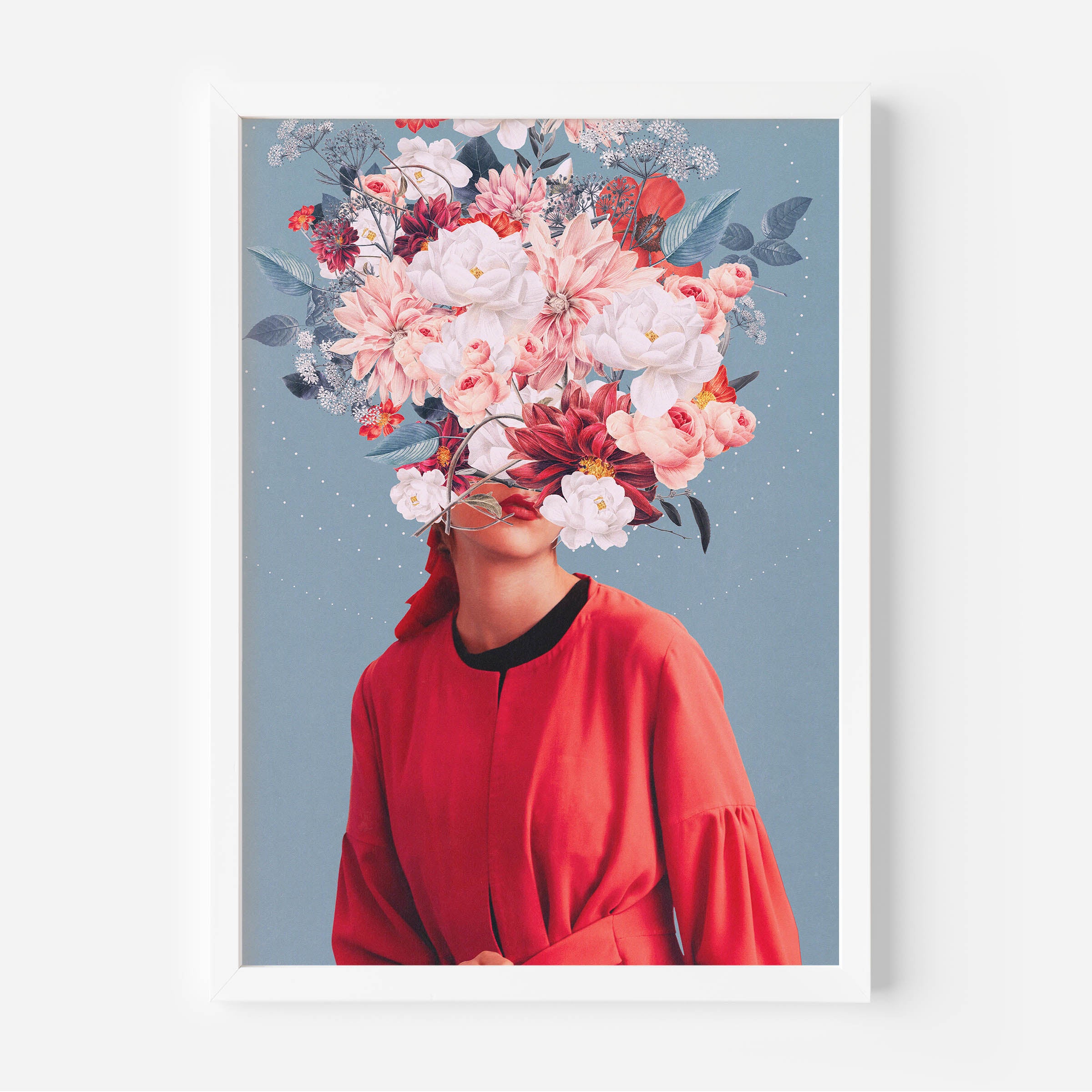 poster of a flower girl illustration