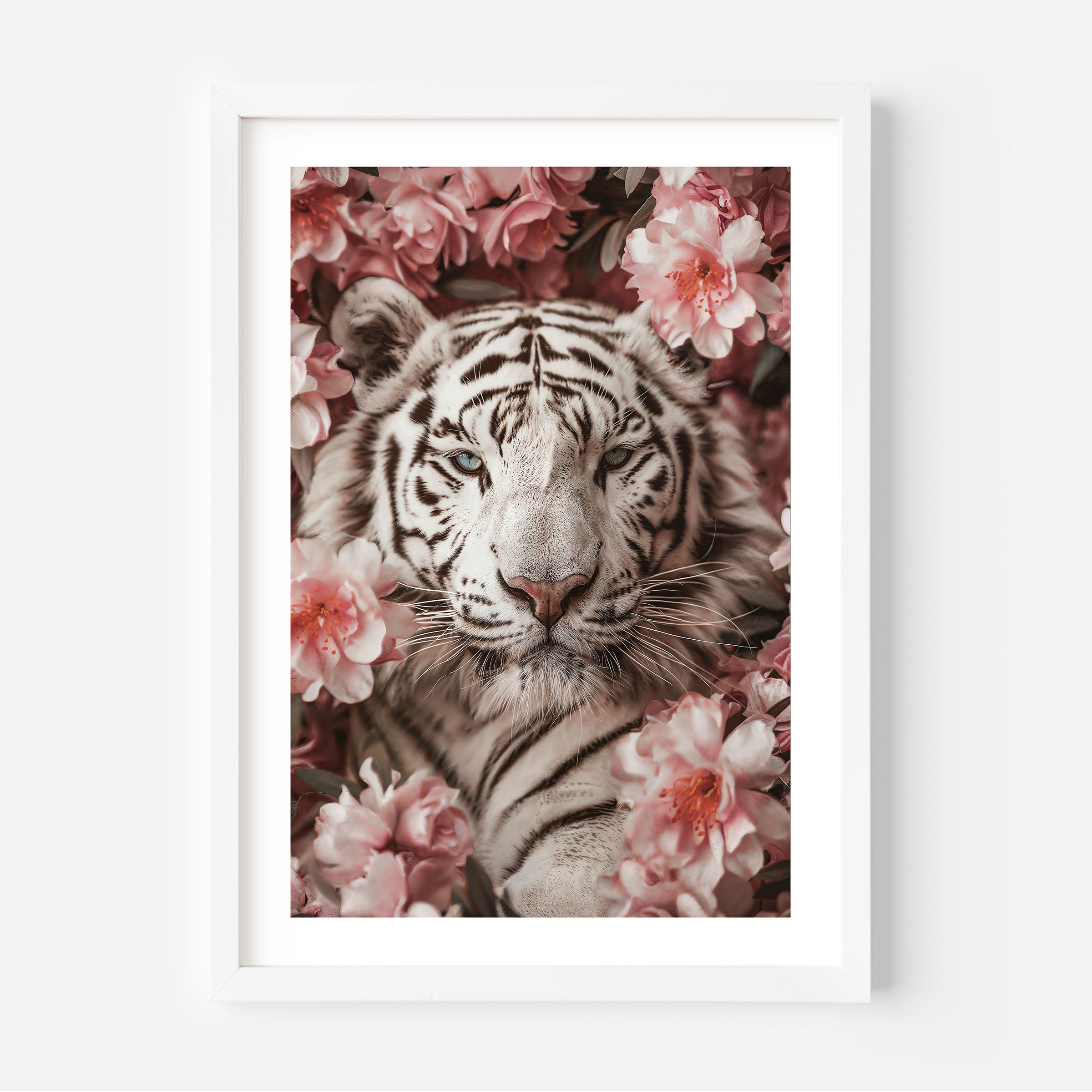 Blooming Tiger Beauty Poster