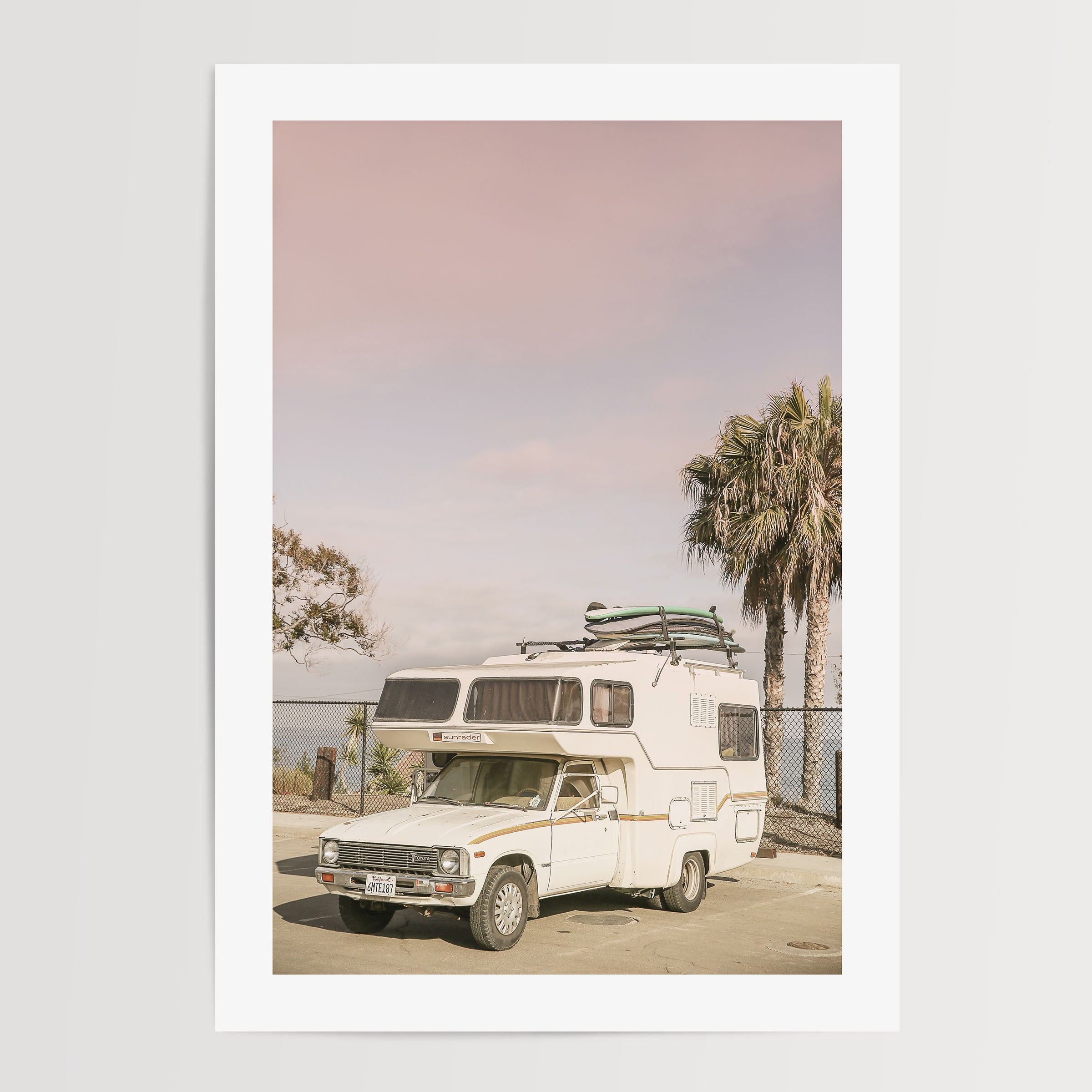 Kalifornien-Camping-Plakat