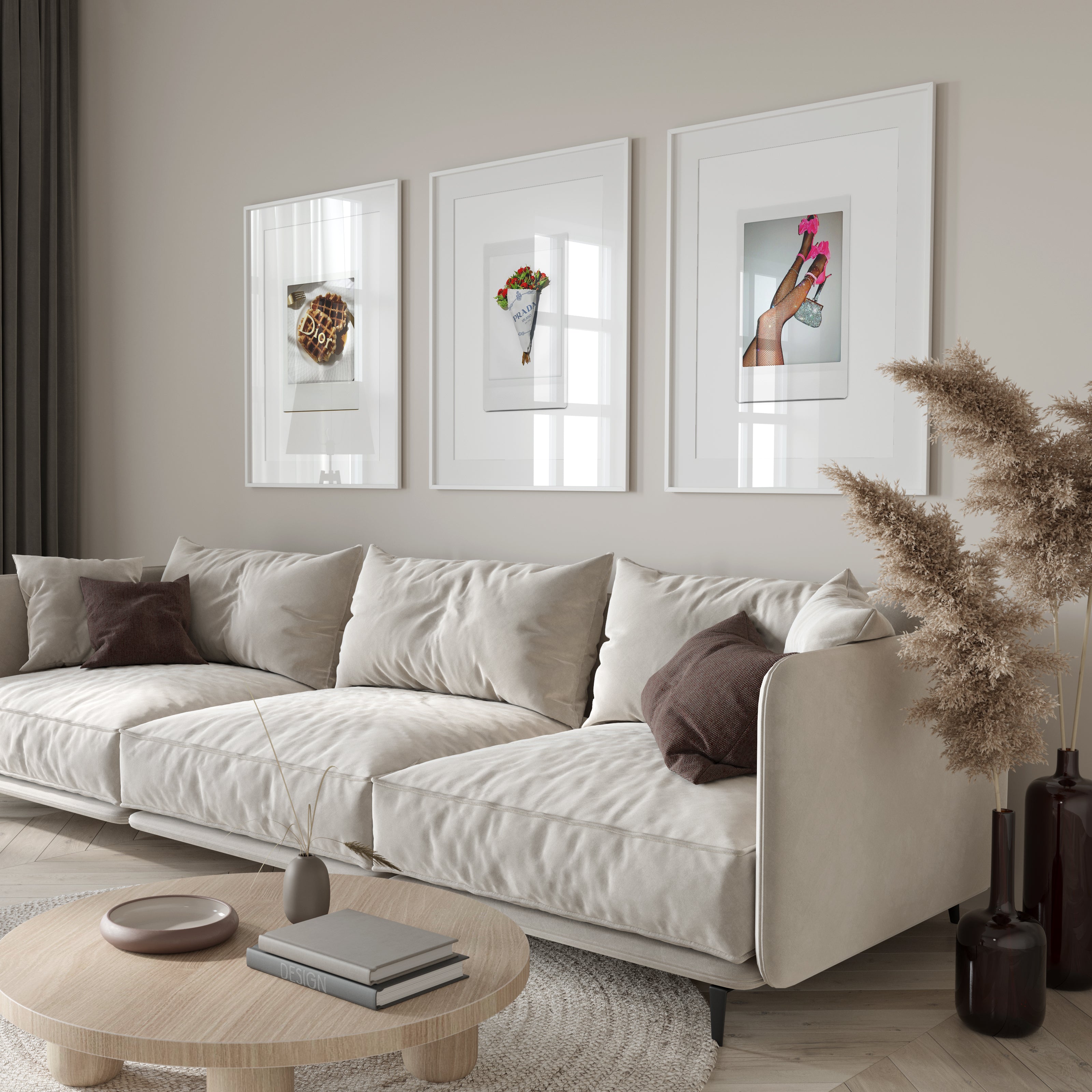 Polaroid-Blumen Poster