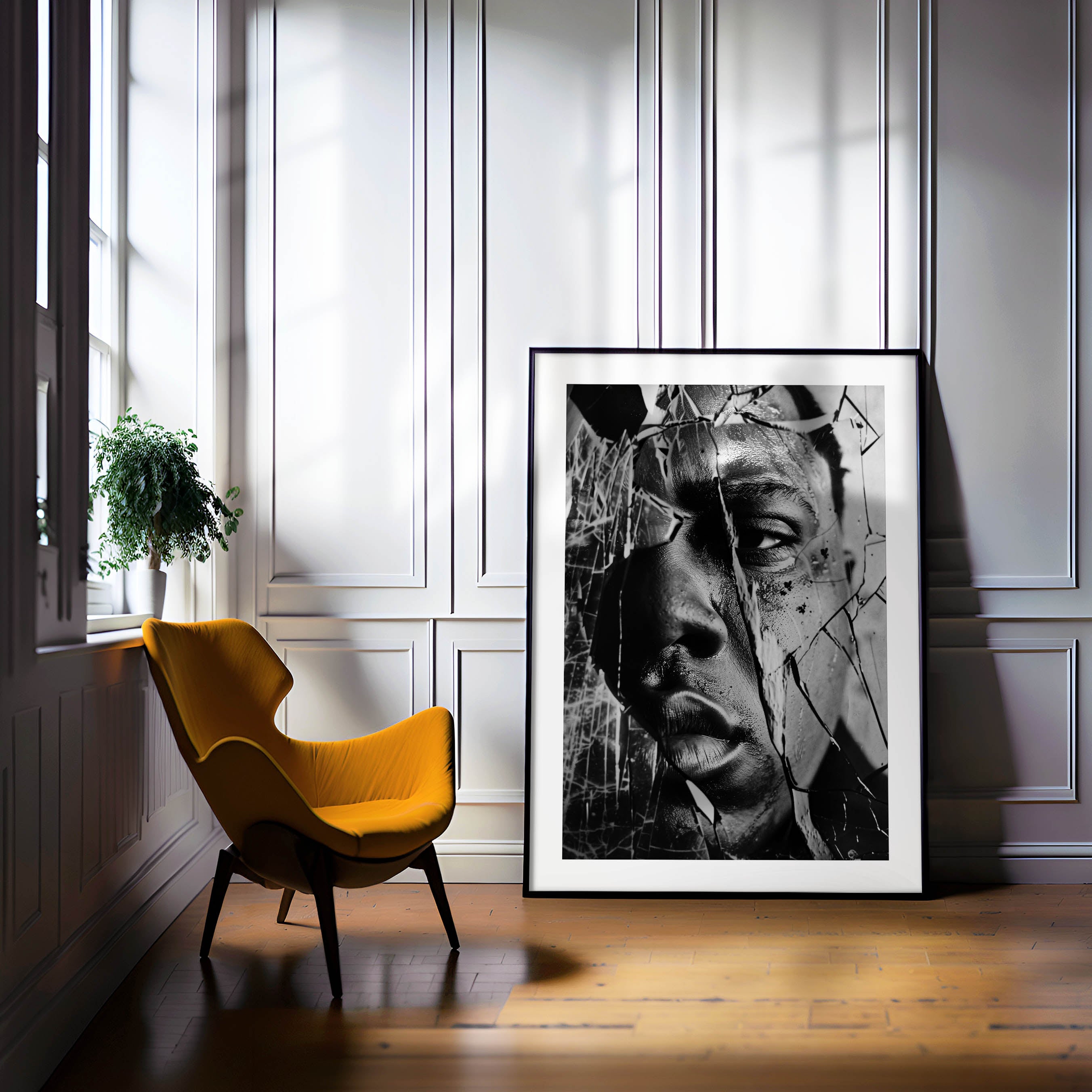 The Notorious B.I.G. Wall Art Poster in black and white