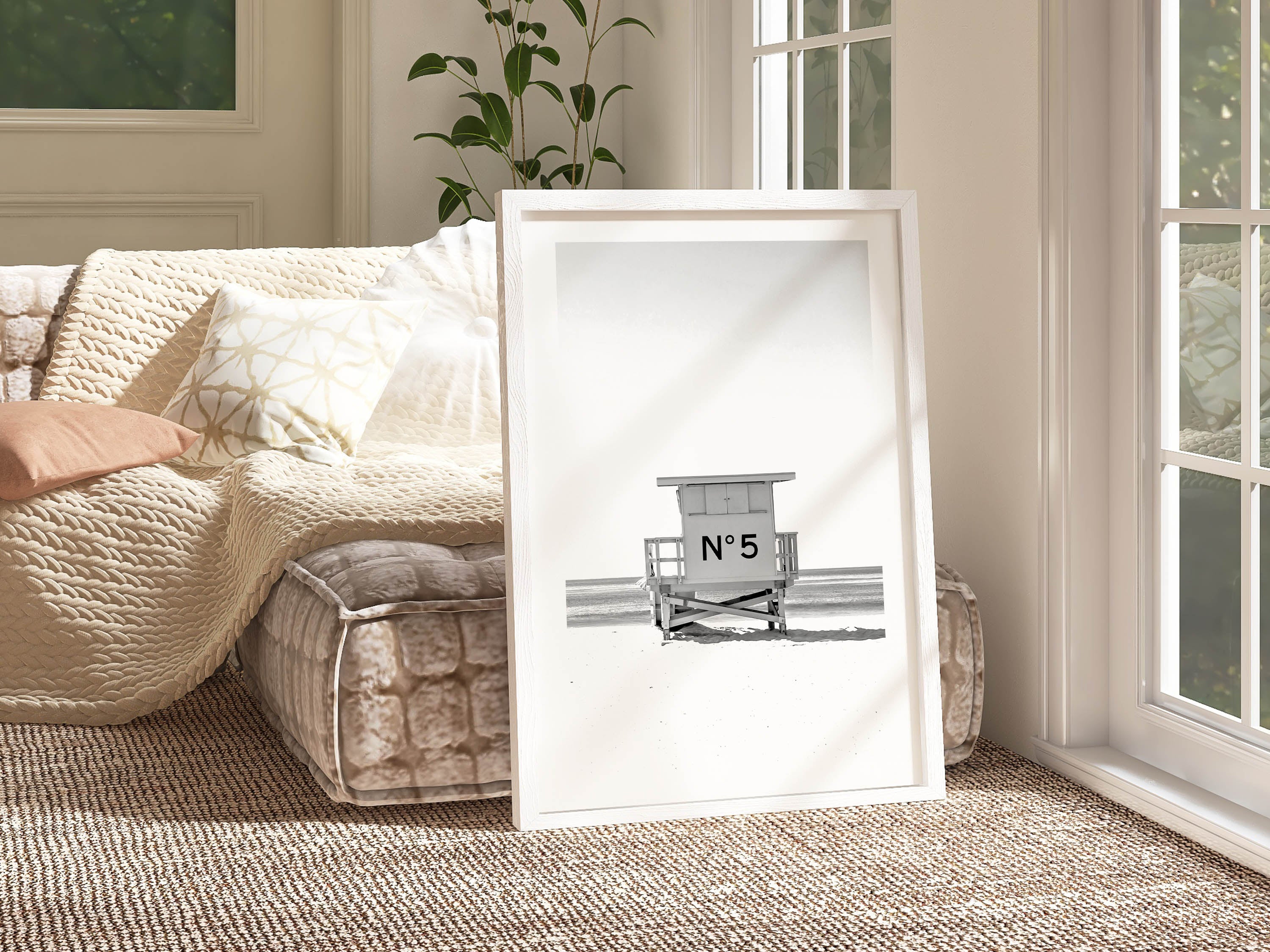 Strandkabinen-Poster