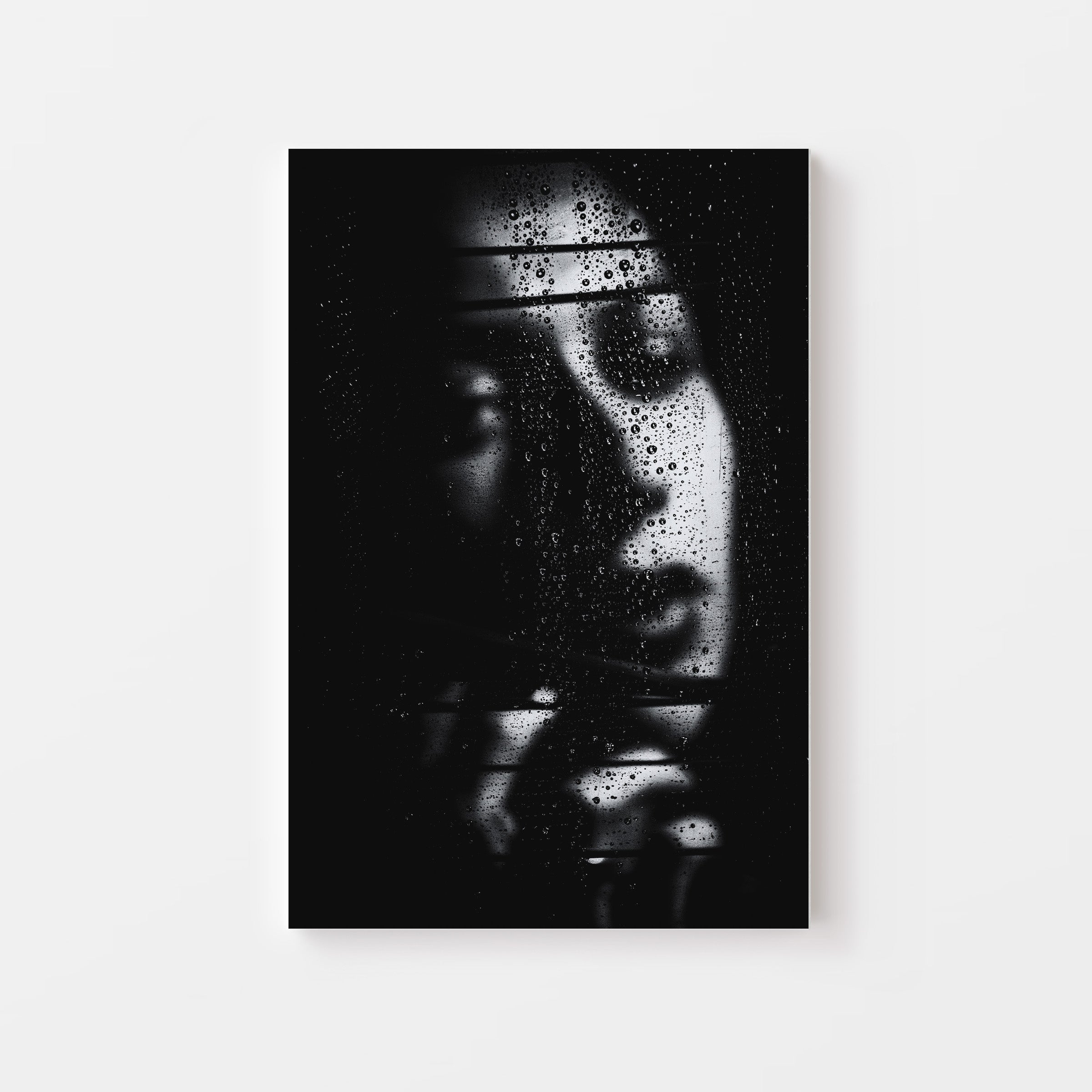 Woman Behind Window Canvas