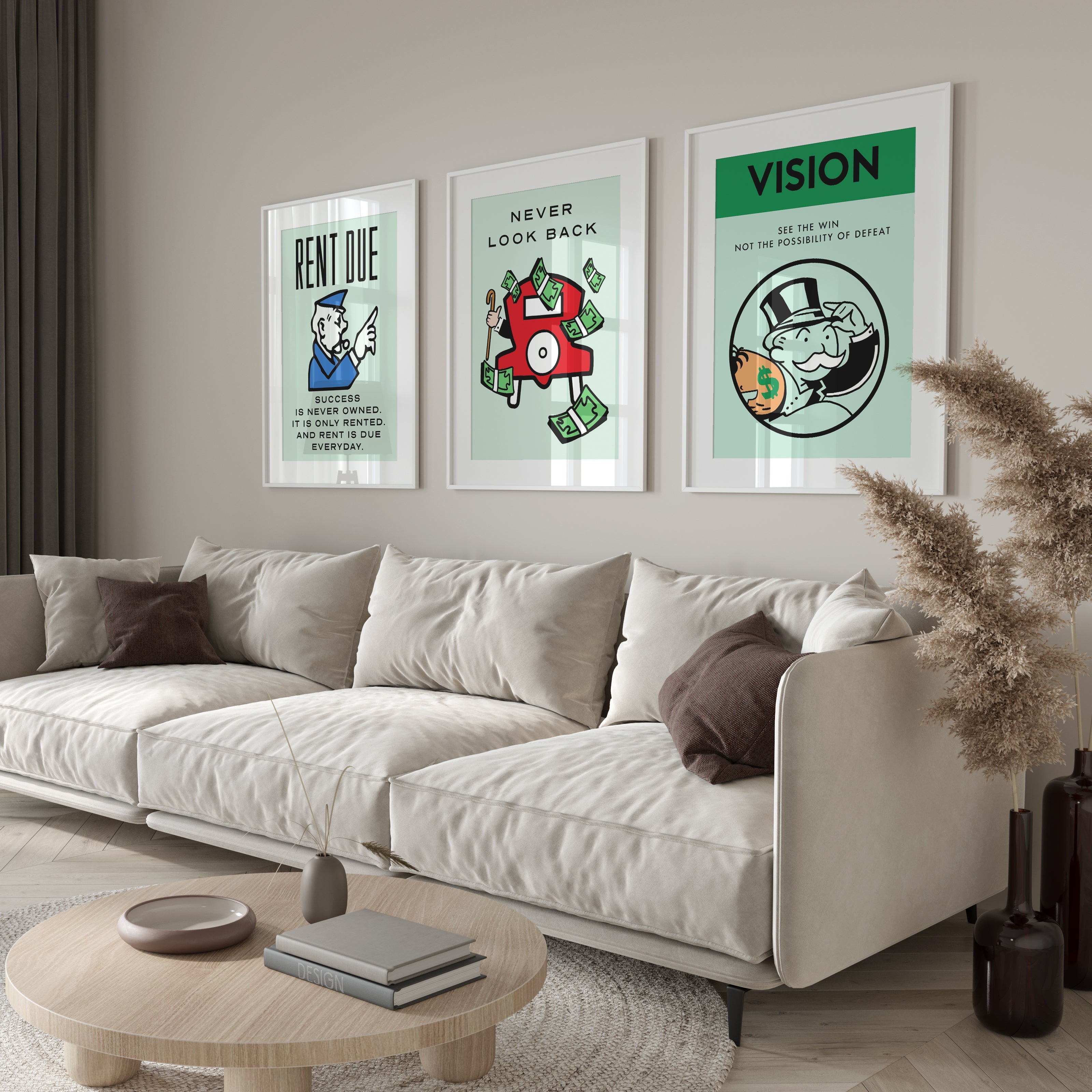 Poster zur fälligen Miete