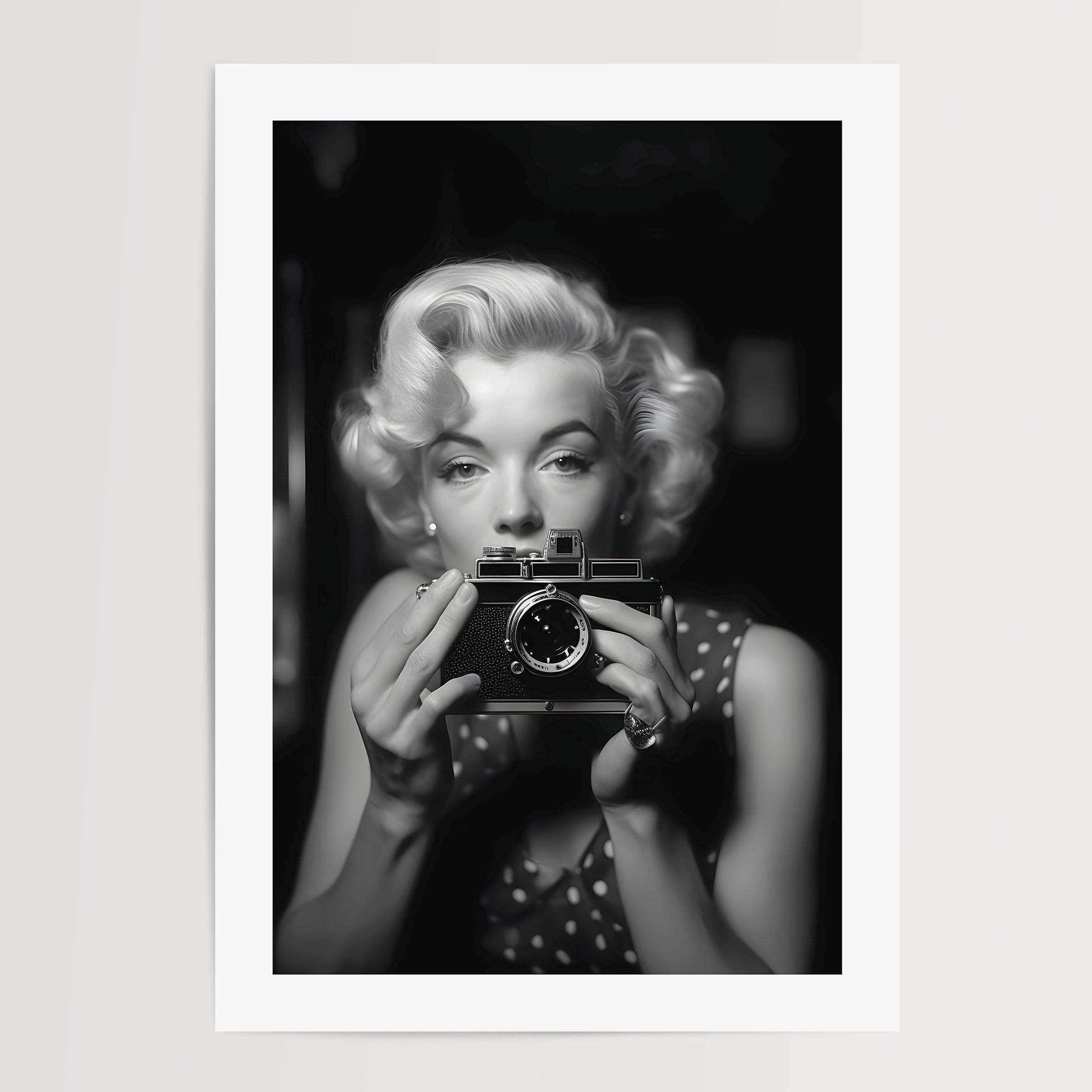 black and white Marilyn Monroe Photograph