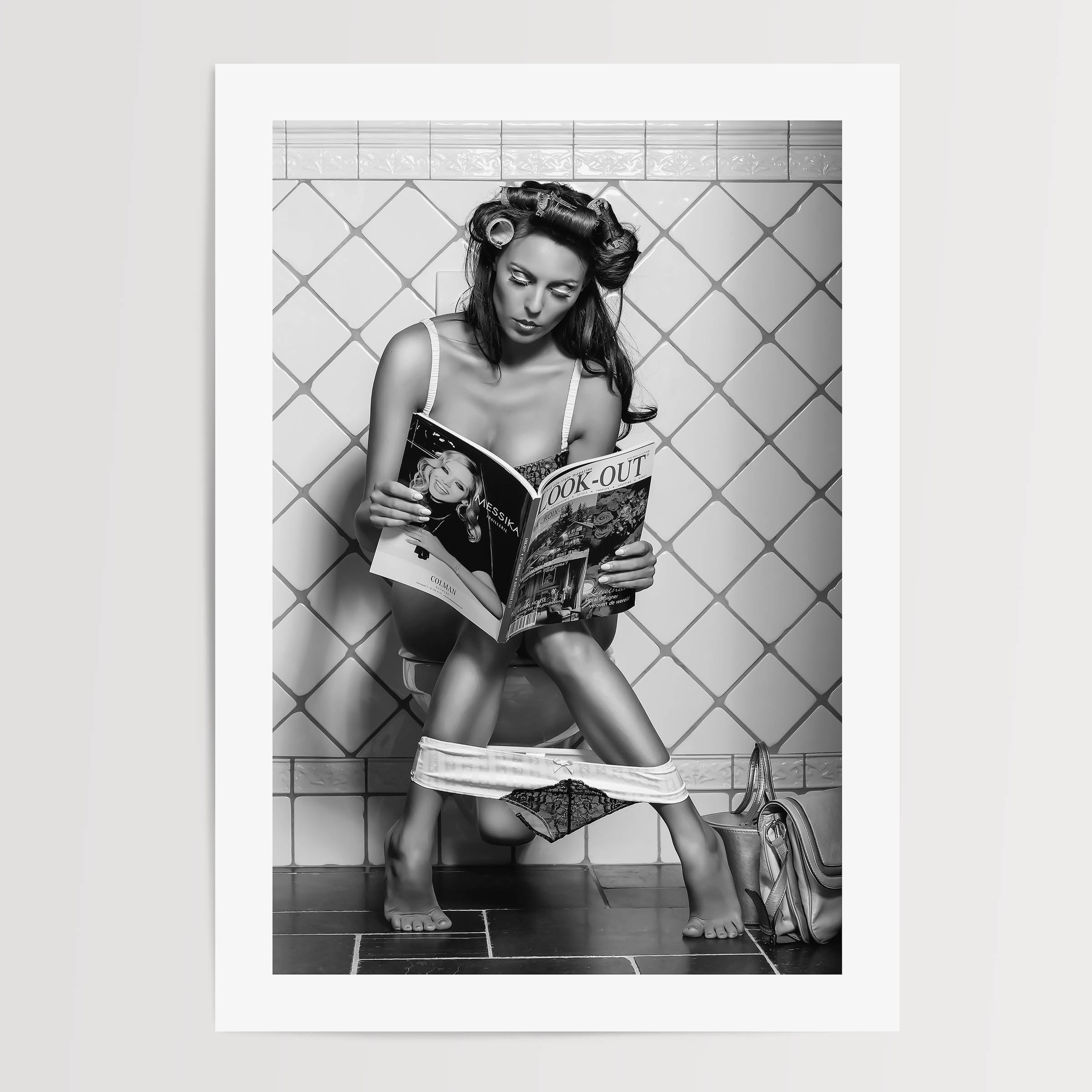 Catching up on reading Poster