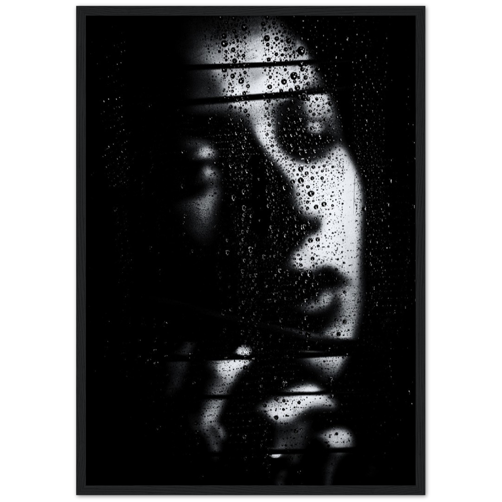 Woman Behind Window Poster