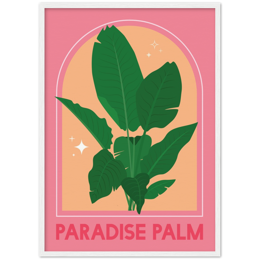 Paradiesvogel-Pflanzenposter