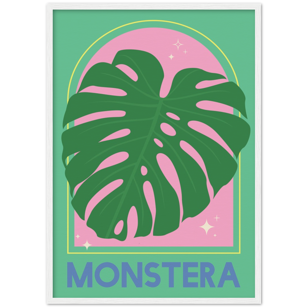 monstera deliciosa poster Monstera Plant Poster