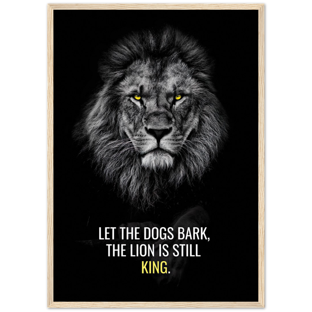 Löwe ist immer noch König Poster