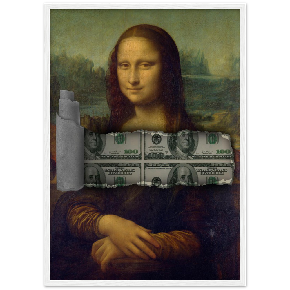 Mona Lisa-Dollar-Schein-Poster