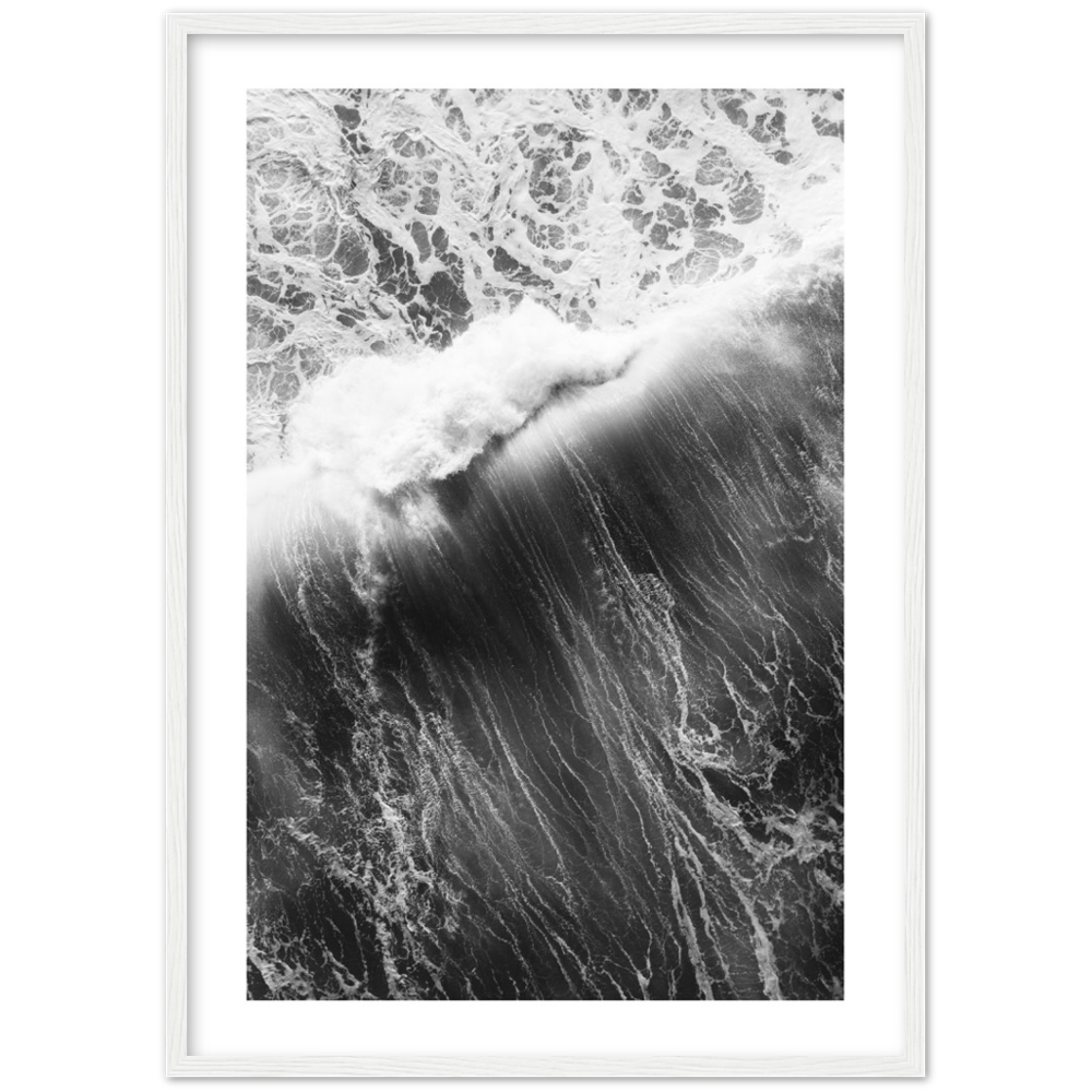 Poster mit krachenden Wellen