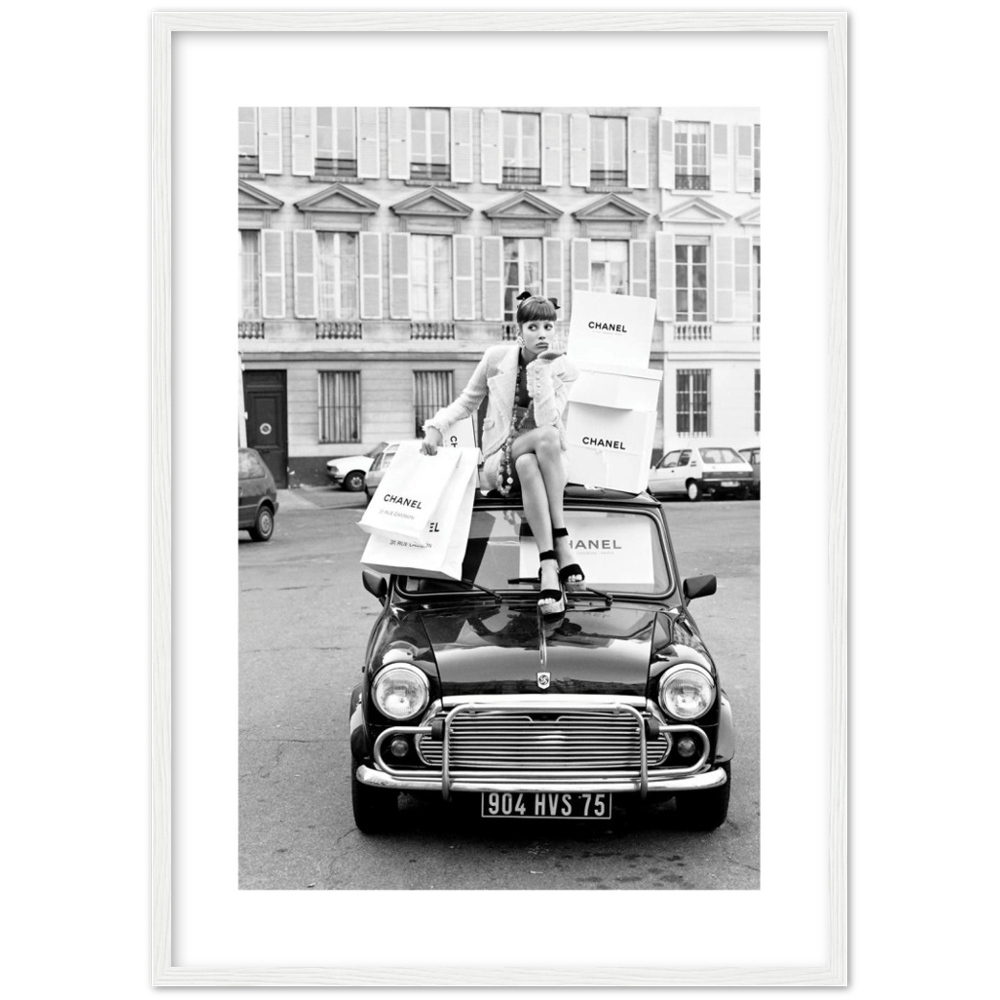 Einkaufen in Paris Poster