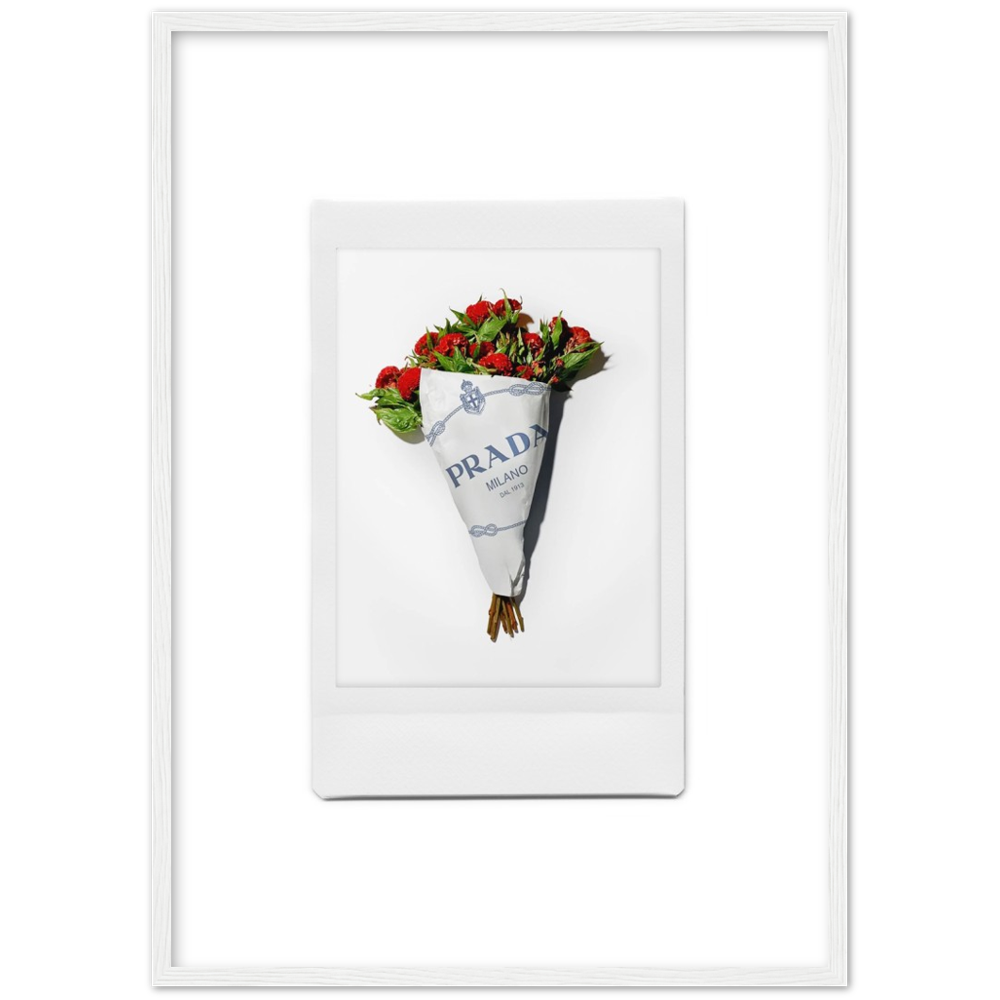 Polaroid-Blumen Poster