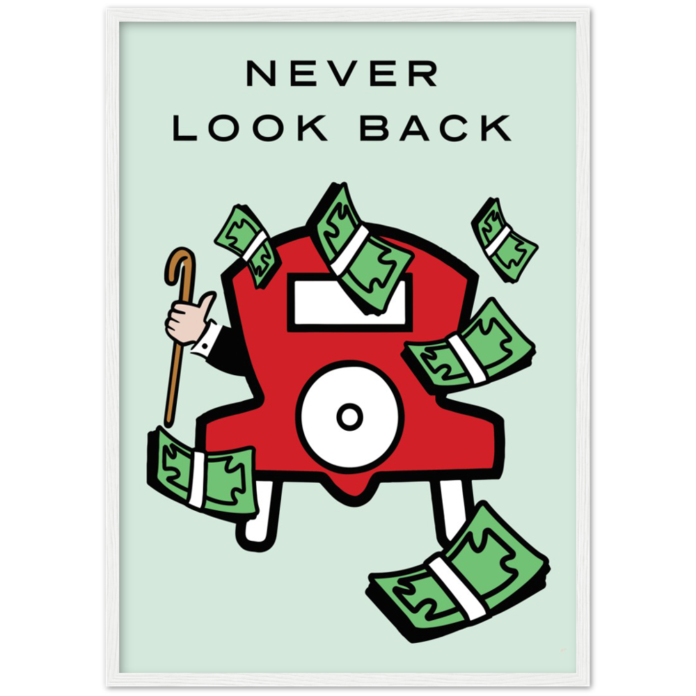Schau niemals zurück, Monopoly-Poster