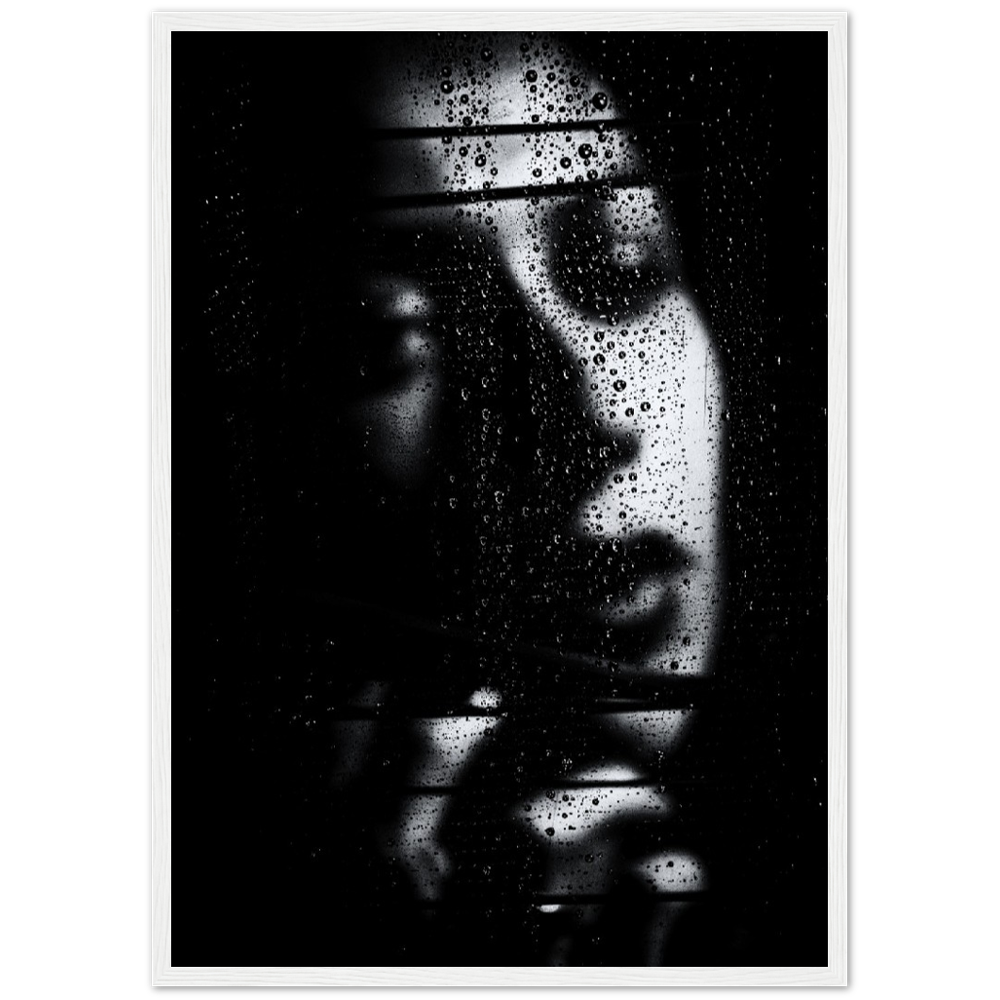 Woman Behind Window Poster