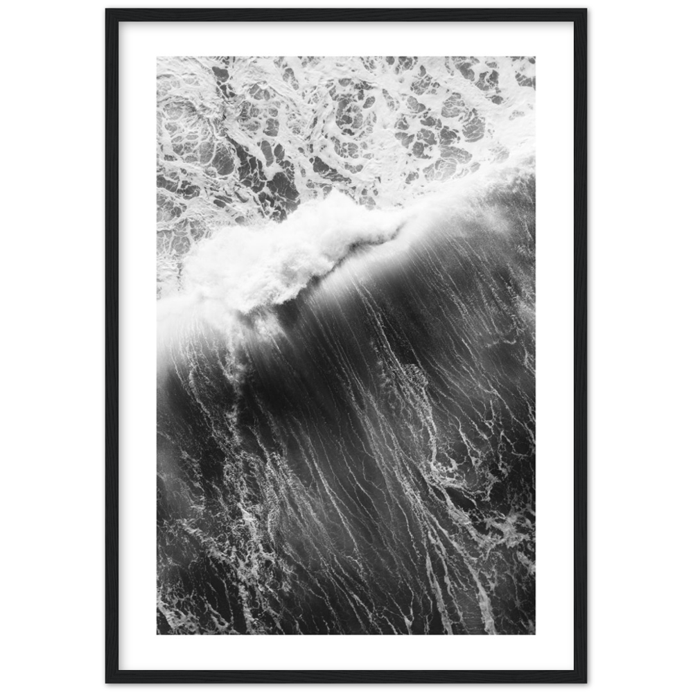 Poster mit krachenden Wellen