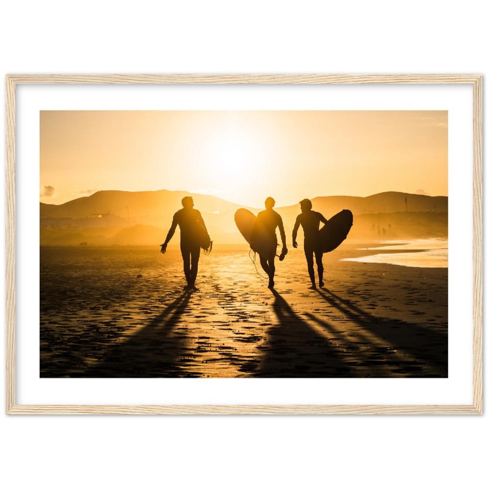 Poster „Fangende Wellen“.