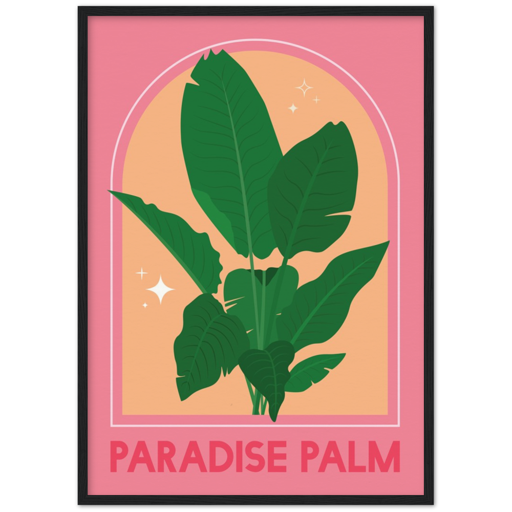 Paradiesvogel-Pflanzenposter