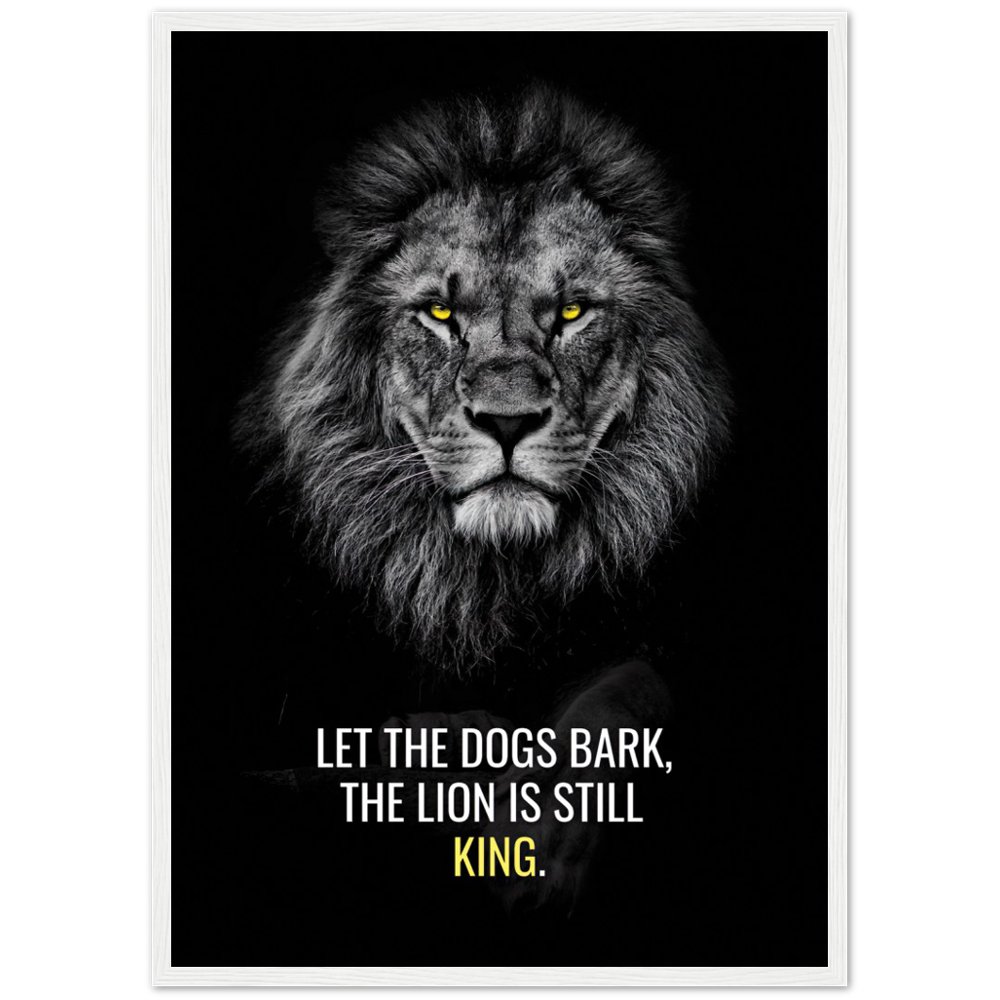 Löwe ist immer noch König Poster
