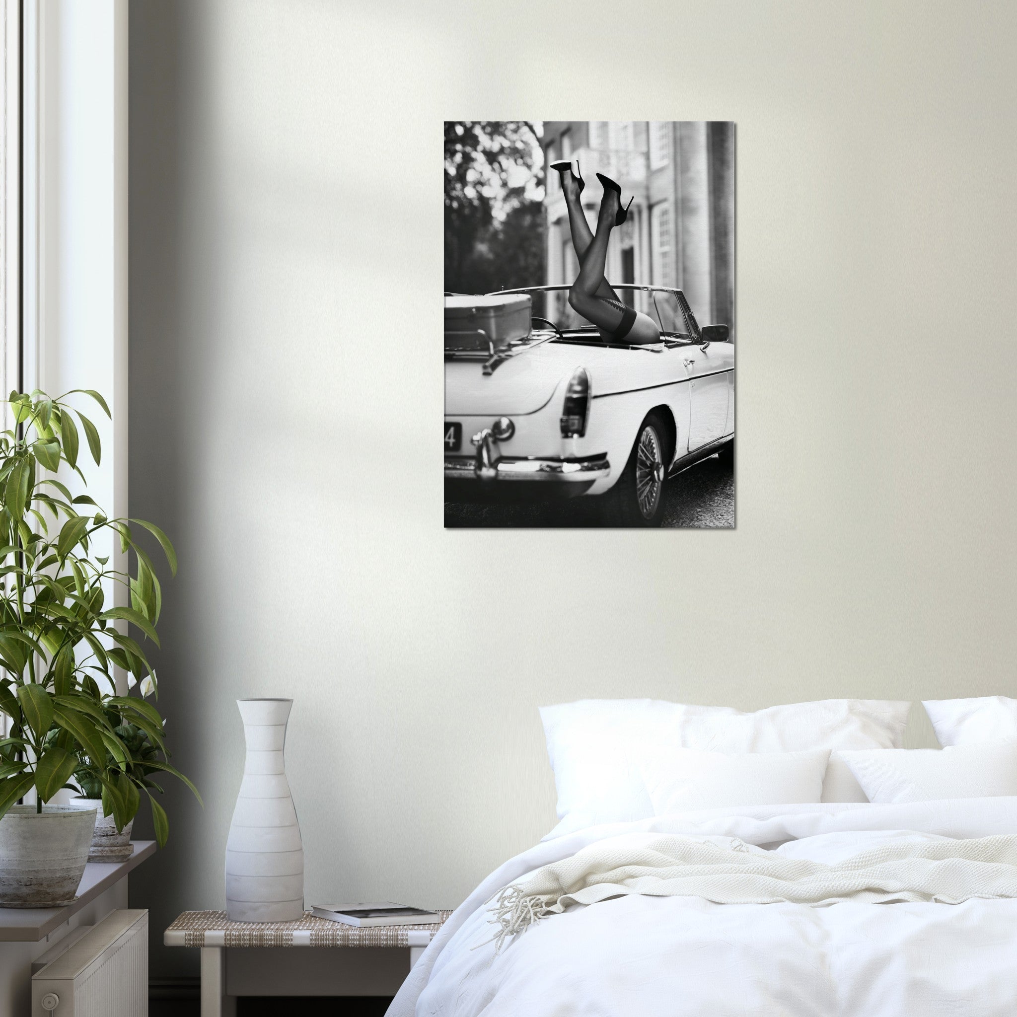 Model in Classic Car Canvas
