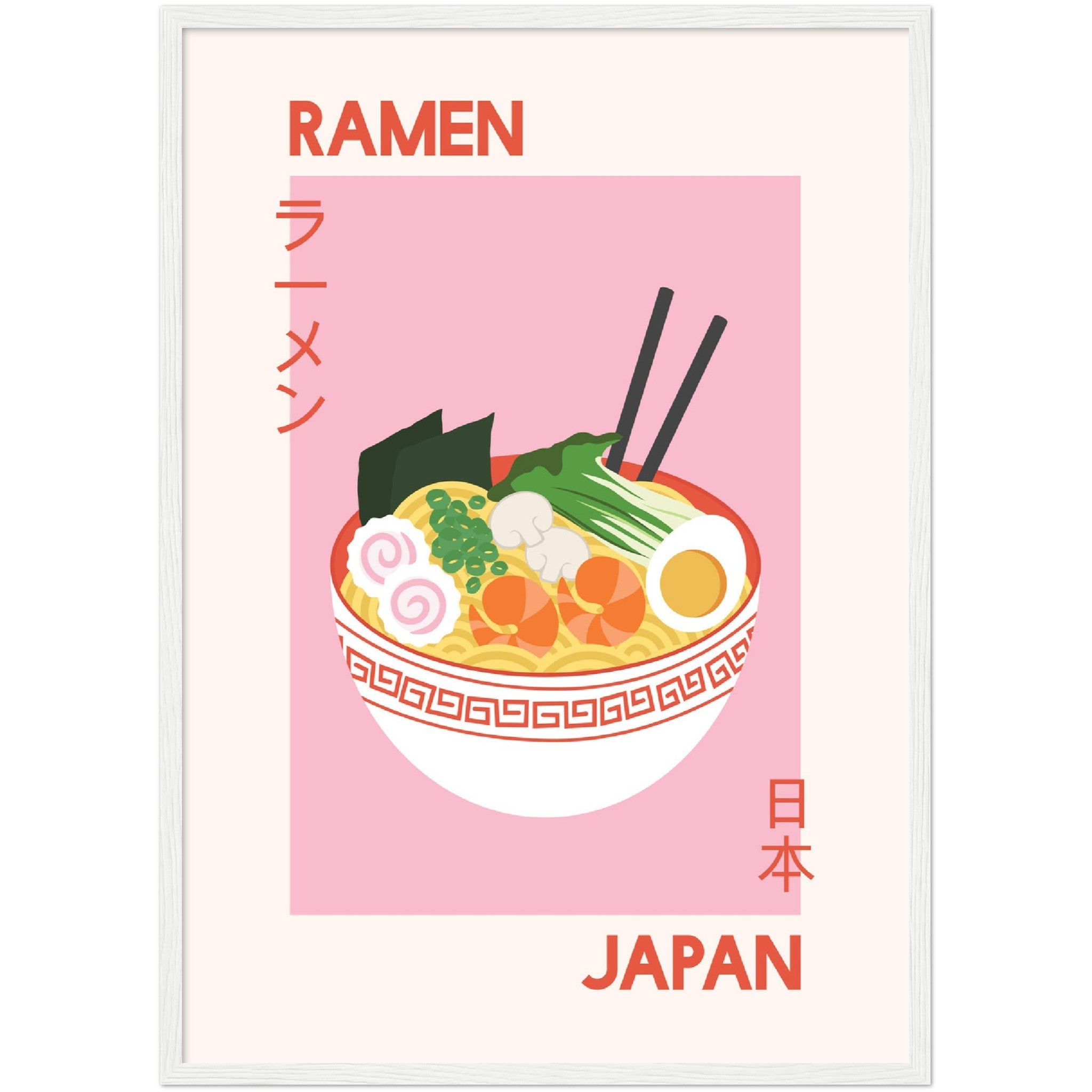 japanese ramen illustration print