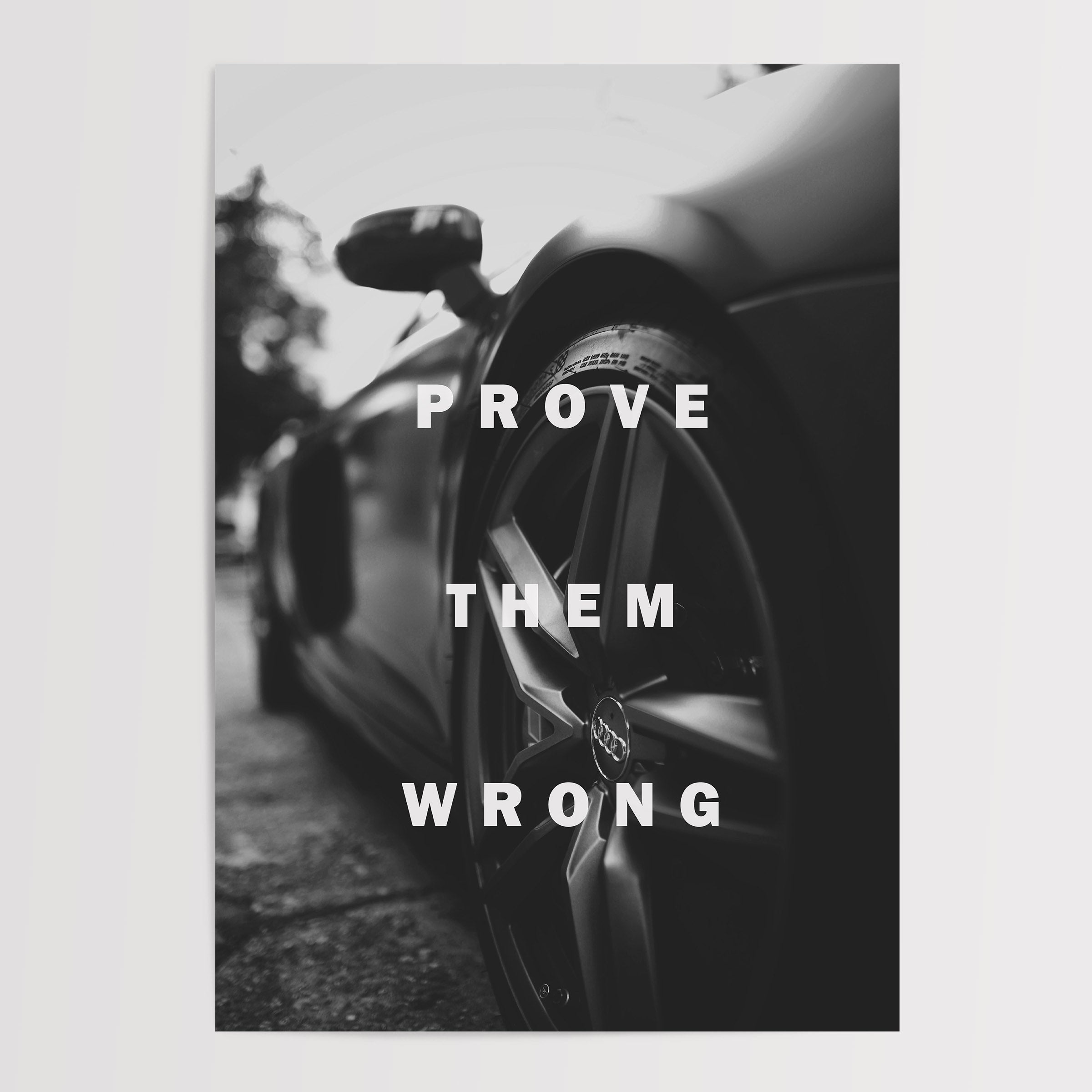 black and white motivational poster