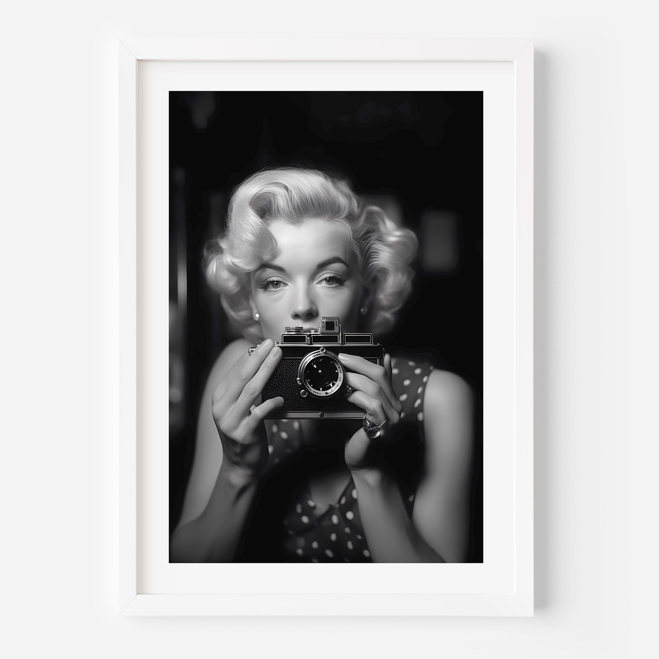 black and white Marilyn Monroe Photograph