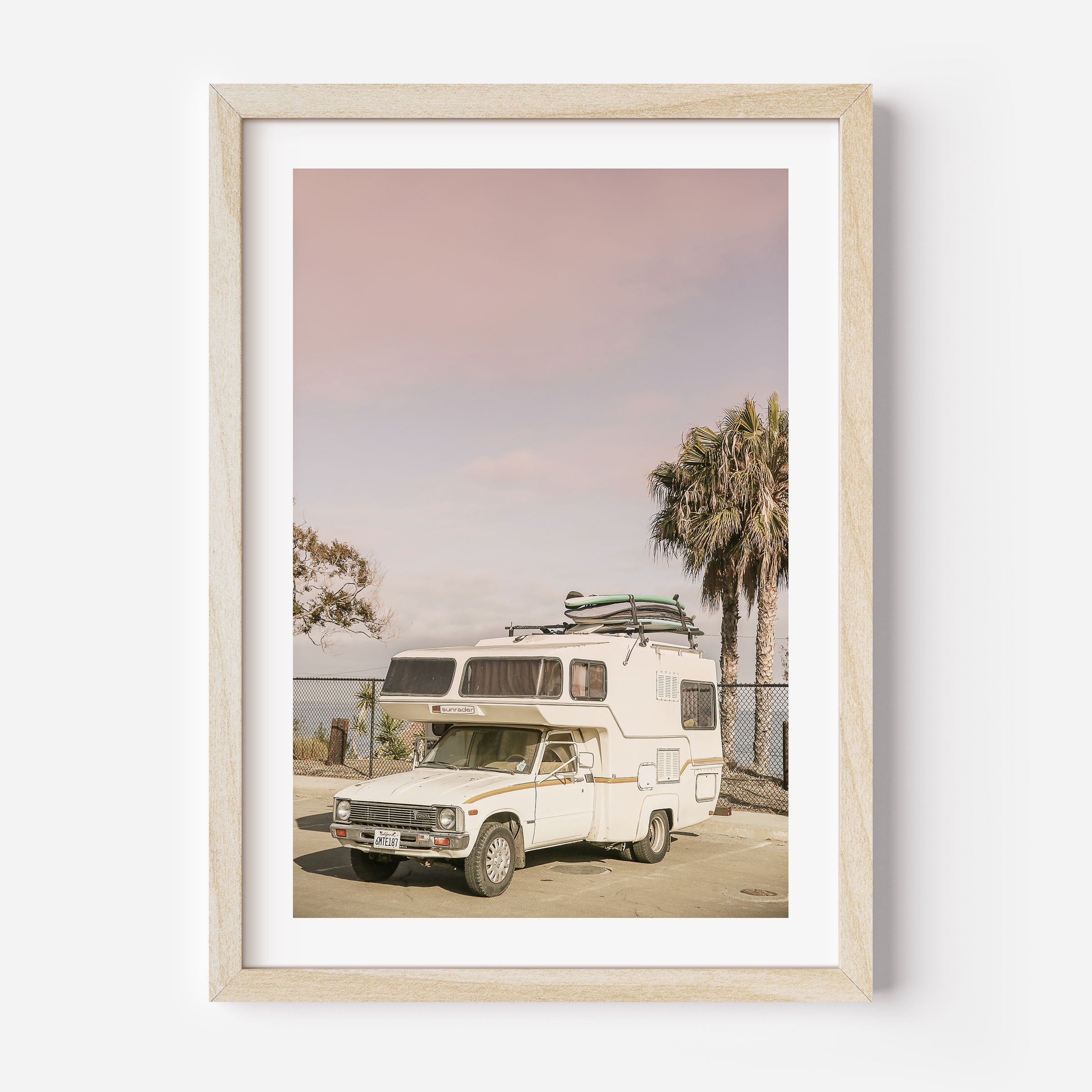 California Camping Poster