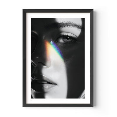 black and white portrait poster/print/wall art. Lgbtq