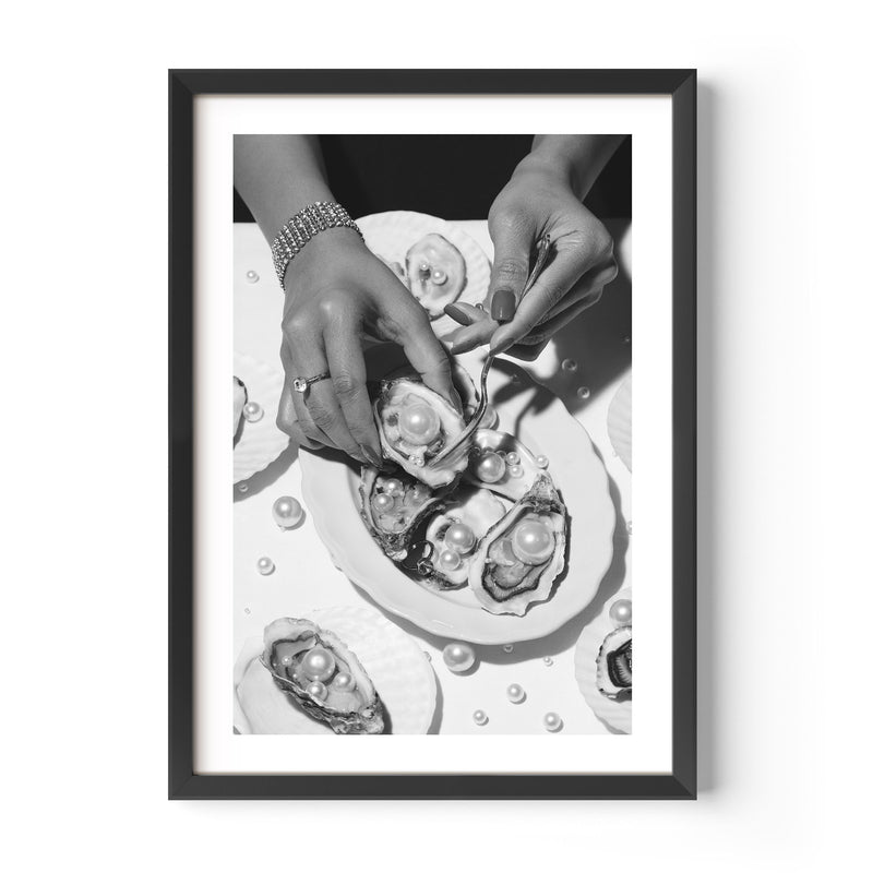 Oysters and Pearls Poster