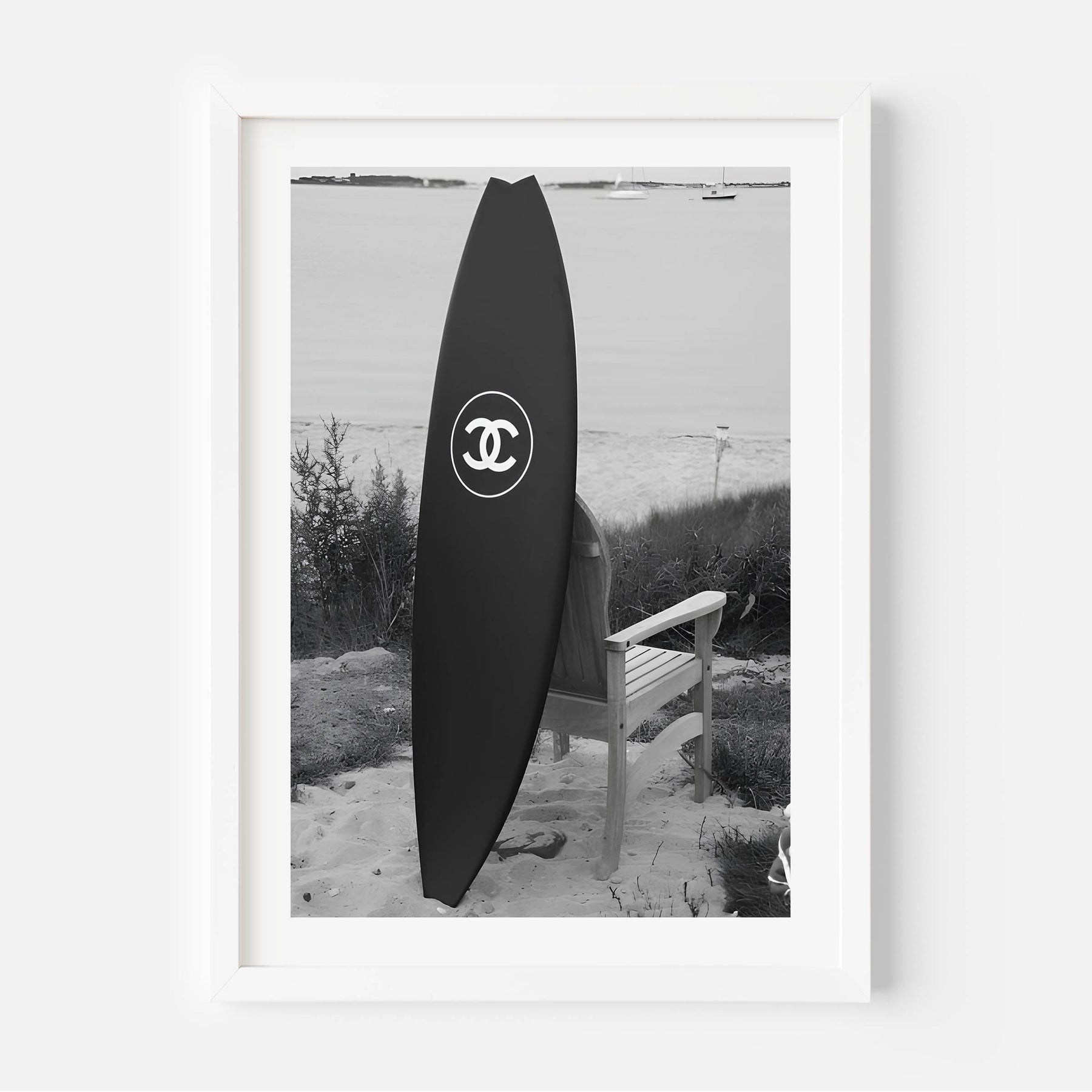 Digital art print surf chanel