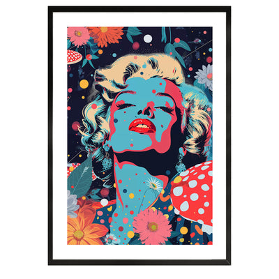 illustration poster of Marilyn Monroe, Wall art, wall decor , fine art print