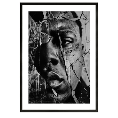 The Notorious B.I.G. Wall Art Poster in black and white