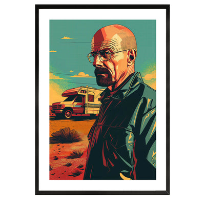 Walter White Illustrated Poster