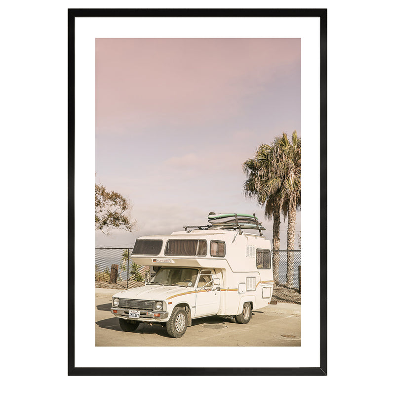 Camping en Californie Poster