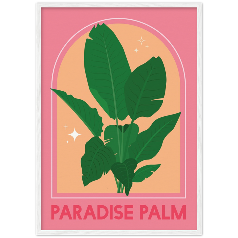 Paradiesvogel-Pflanzenposter