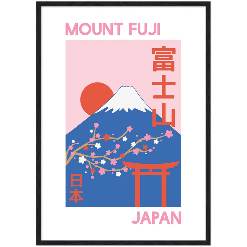 Mount Fuji Illustration Poster